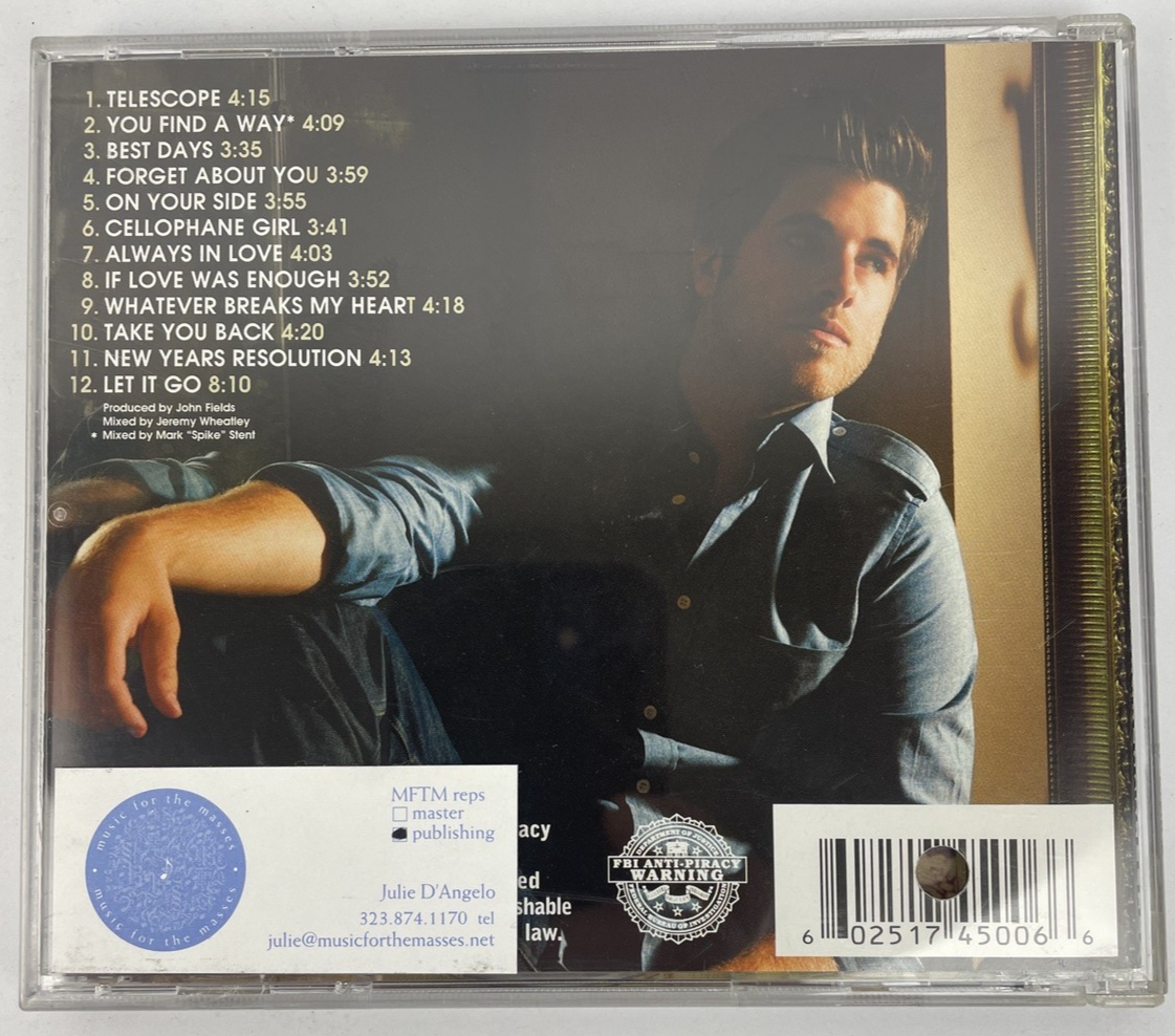 Graham Colton ‎– Here Right Now (USA Import Audio CD) Promo Copy Mint Disc #1