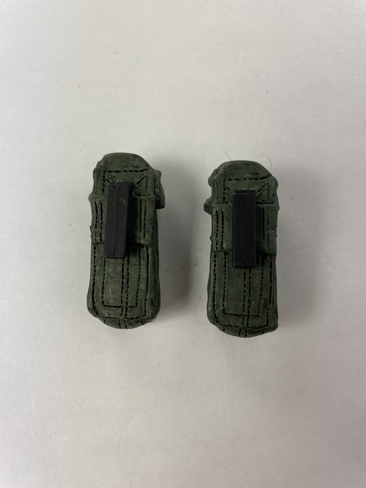 LOT OF 2 VTG 90s GI Joe GREEN ammo pouch For 1/6 Scale 12" Figures