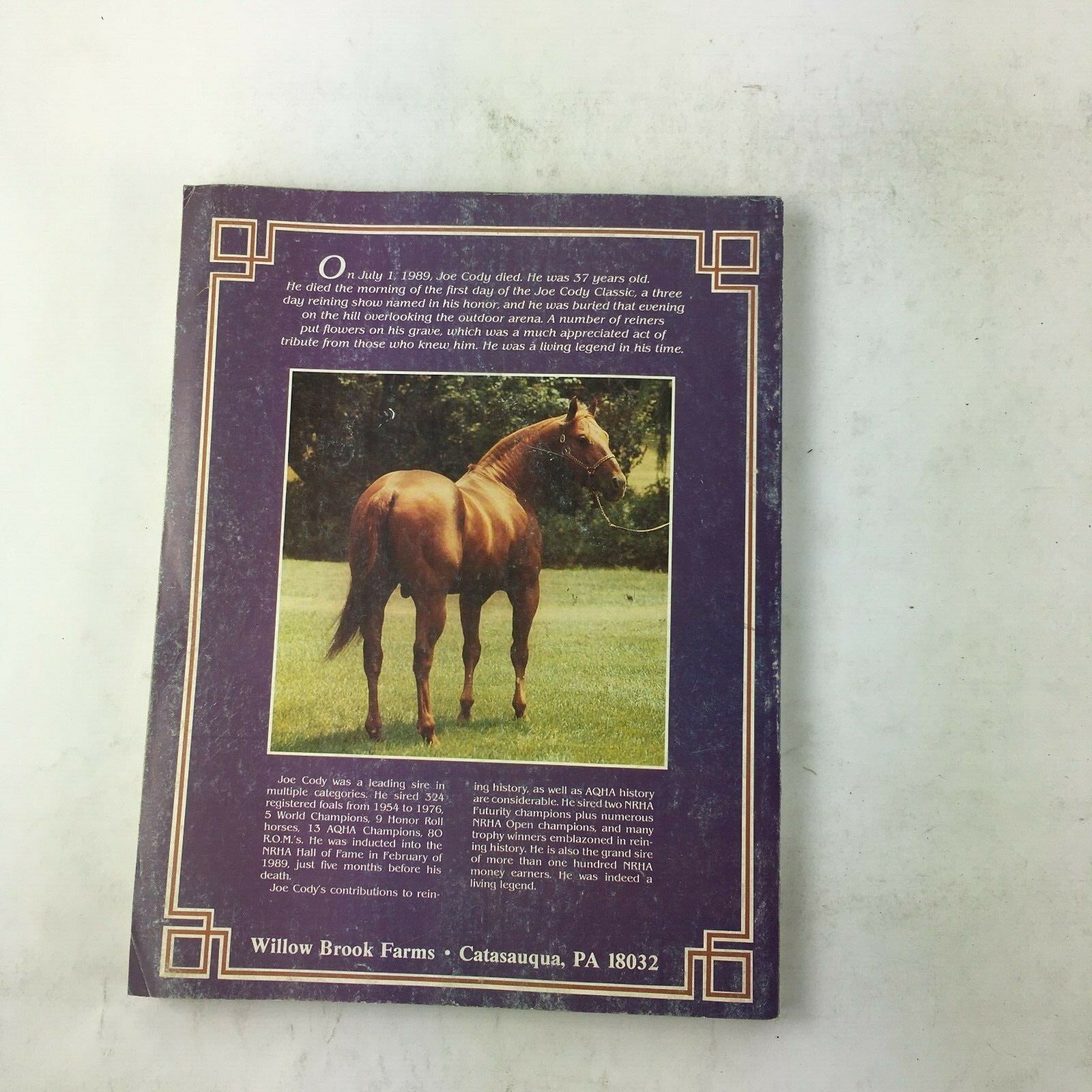 September 1989 The Quarter Horse Journal Magazine Western Wear & Tack Issue