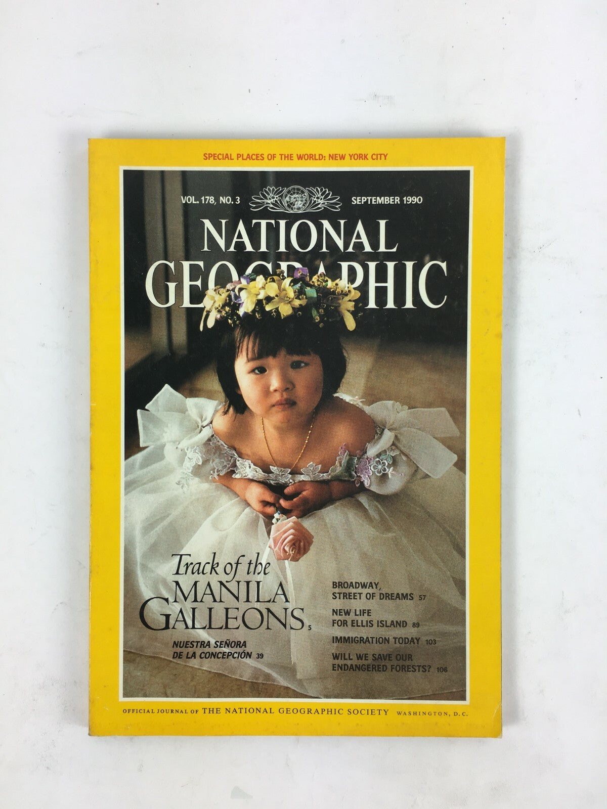 September 1990 National Geographic Magazine Track of the Manila Galleons