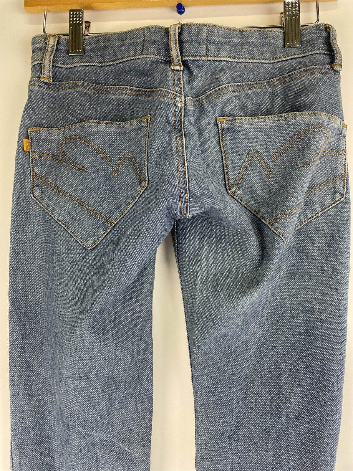California Born Stretch Genuine Second Skin Denim Jeans 5 Pocket Design size 0