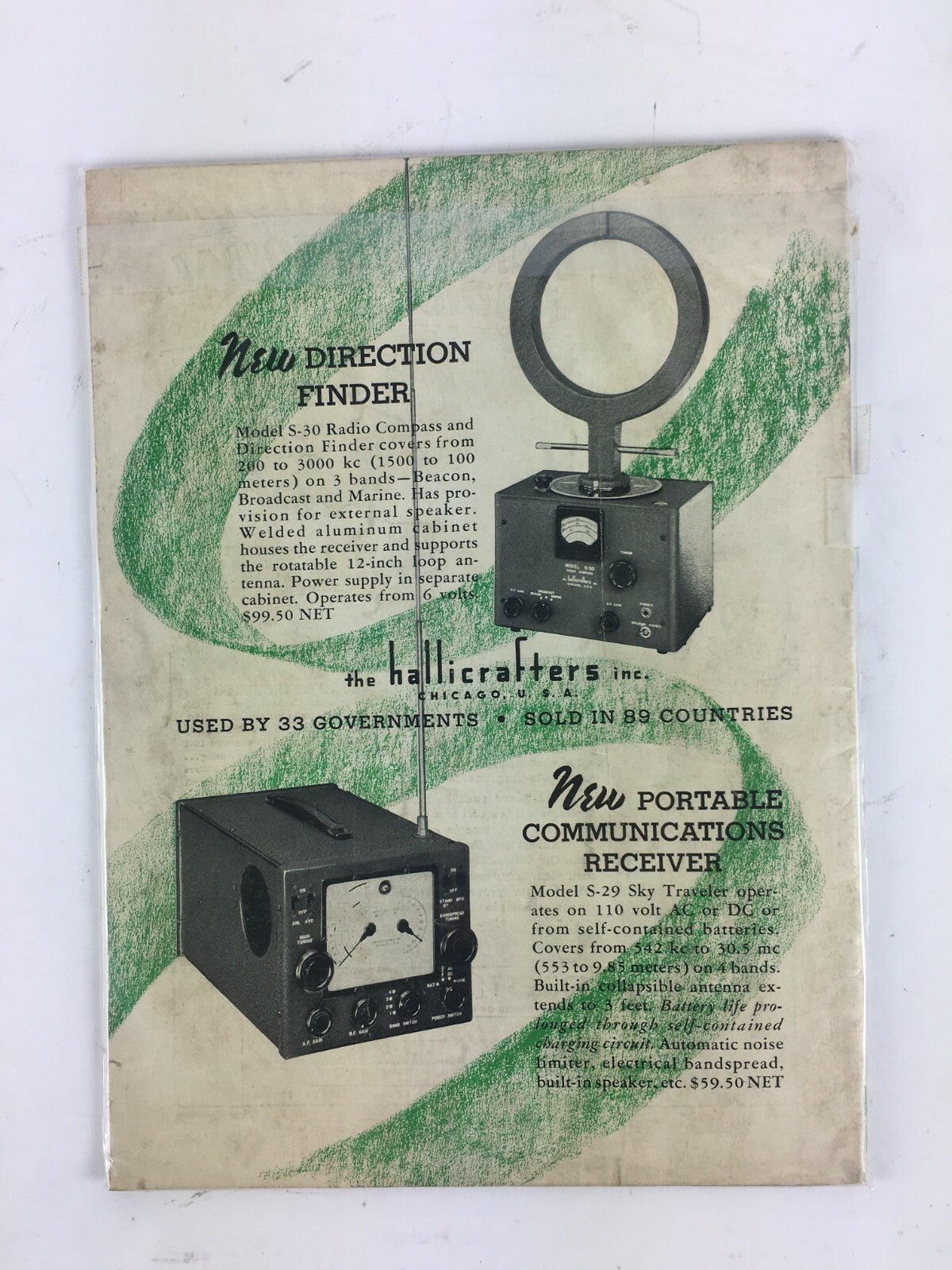 October 1940 Radio Craft Hugo Gernsback Magazine Mayor La Guardia Desk Radio