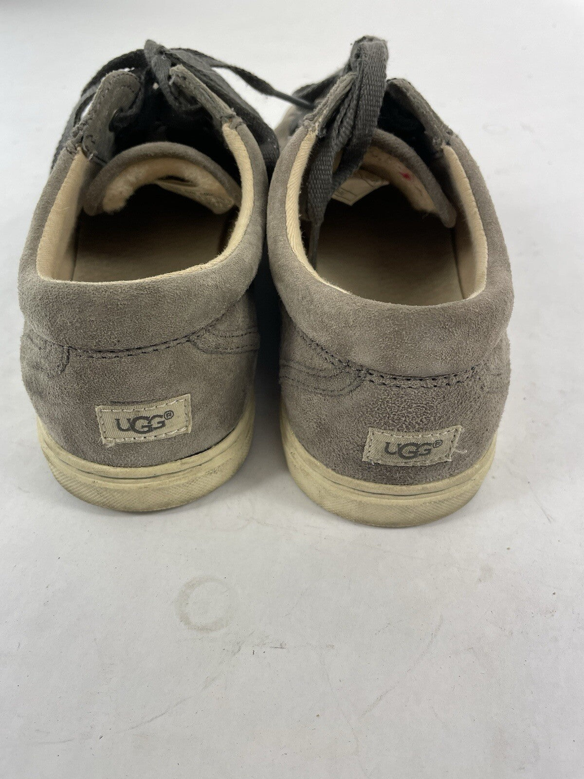 UGG 1005484 Women's 7.5 Tomi Lace Up Gray Suede Trainers Waterproof Sneakers