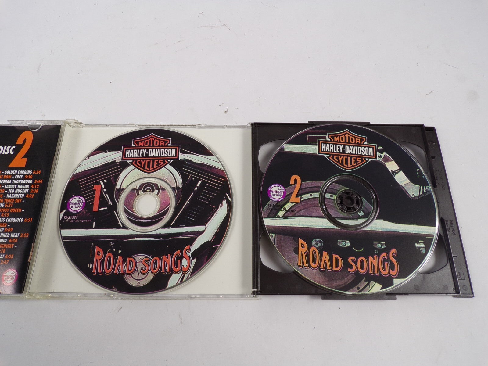 Motor Harley Davidson Cycles Road Songs 2 Discs Against The Wind Bob Seger CD#48