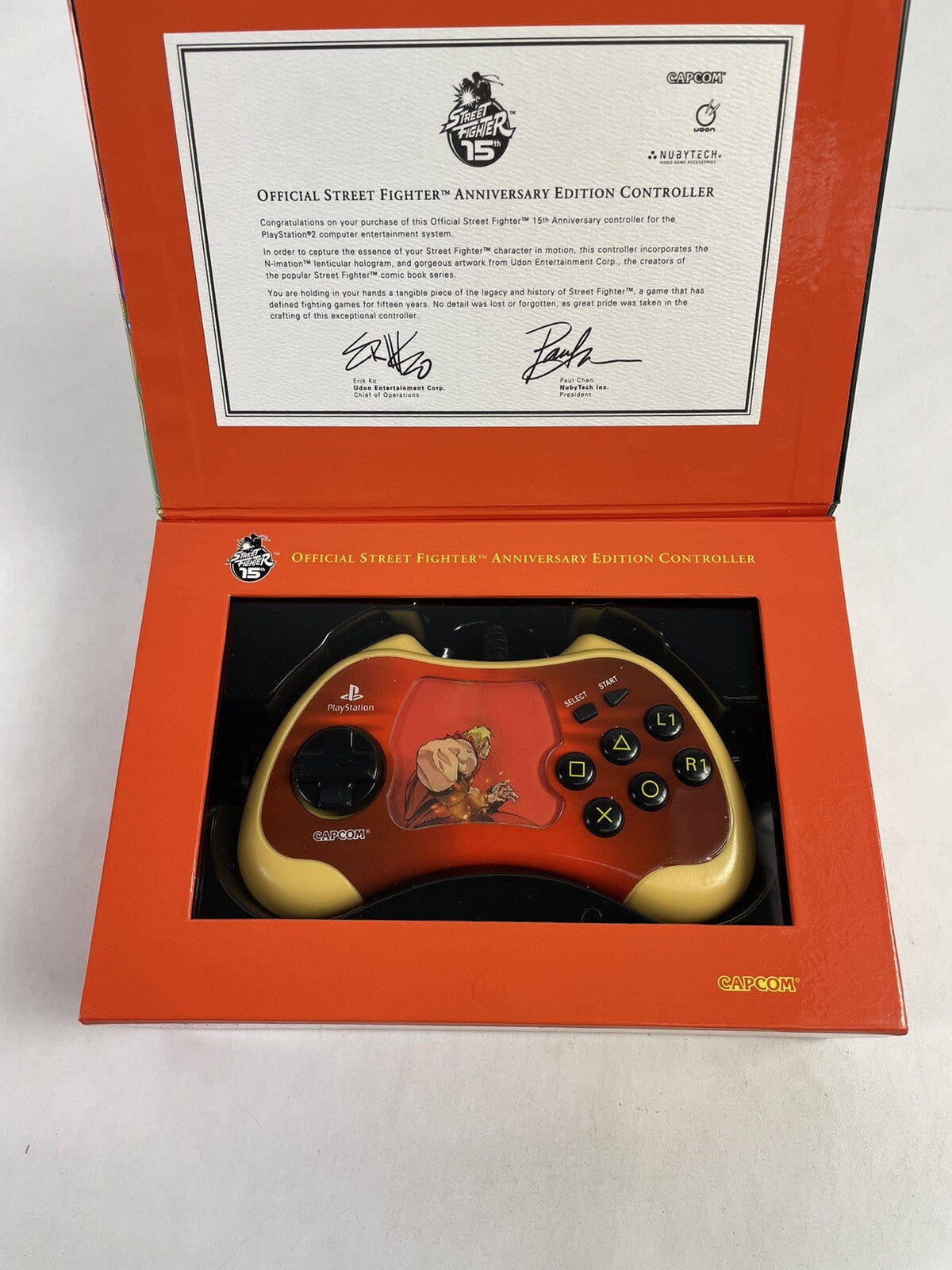 Street Fighter KEN Controller Sony Playstation 2 ps2 NEW In Box