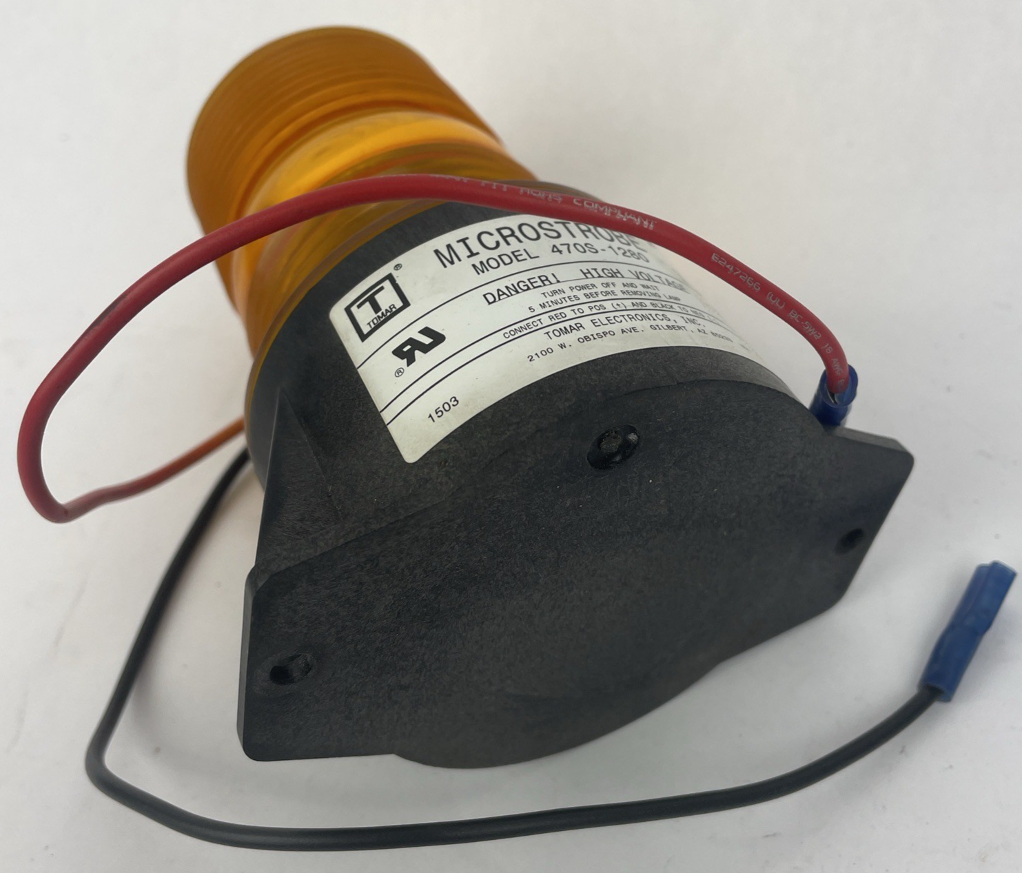 NOS TOMAR AMBER MICROSTROBE Forklift Utility Safety LIGHT Model - 470S-1280