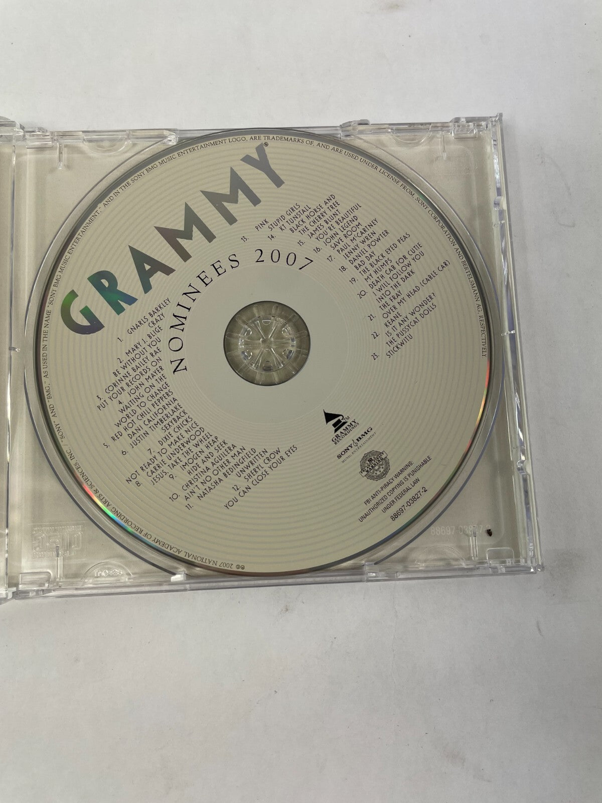 Grammy Gnaris Barkley Crazy Mary I, Blige Be Without You Corinne Bailey RaeCD#73