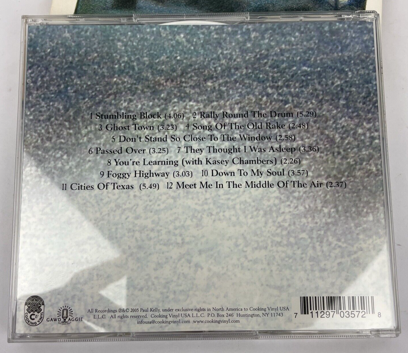 Paul Kelly & The Stormwater Boys Foggy Highway - Digital Audio CD  w Sleeve -JK