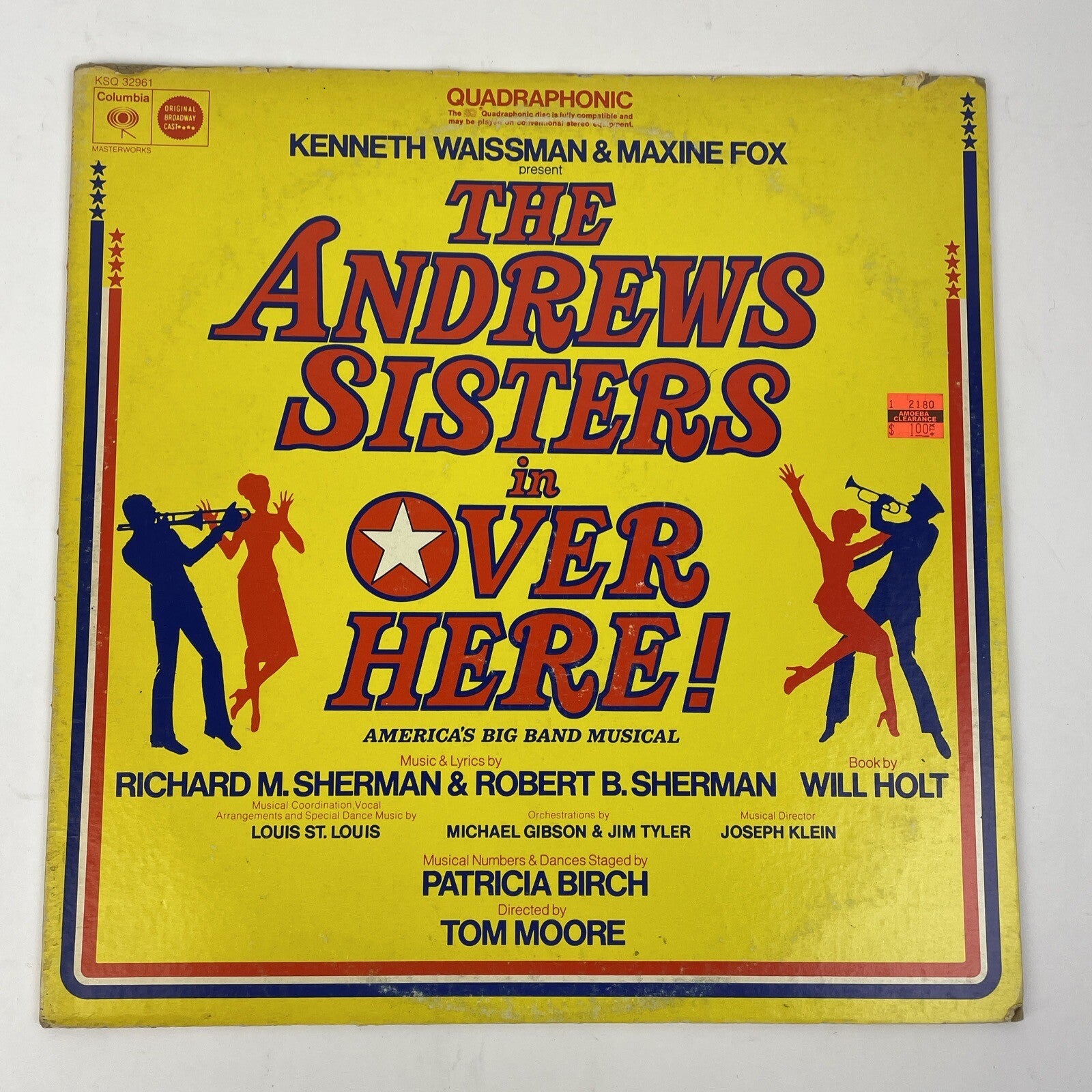 "THE ANDREW SISTERS IN OVER HERE!" Richard and Robert Sherman Broadway LP Record