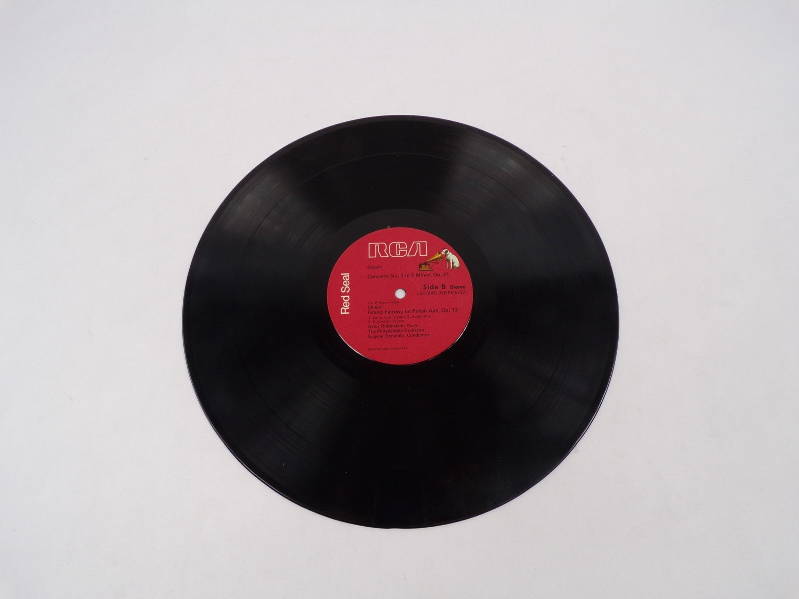 Artur Rubinstein The Philadelphia Orchestra Eugene Ormandy Chopin Vinyl Record