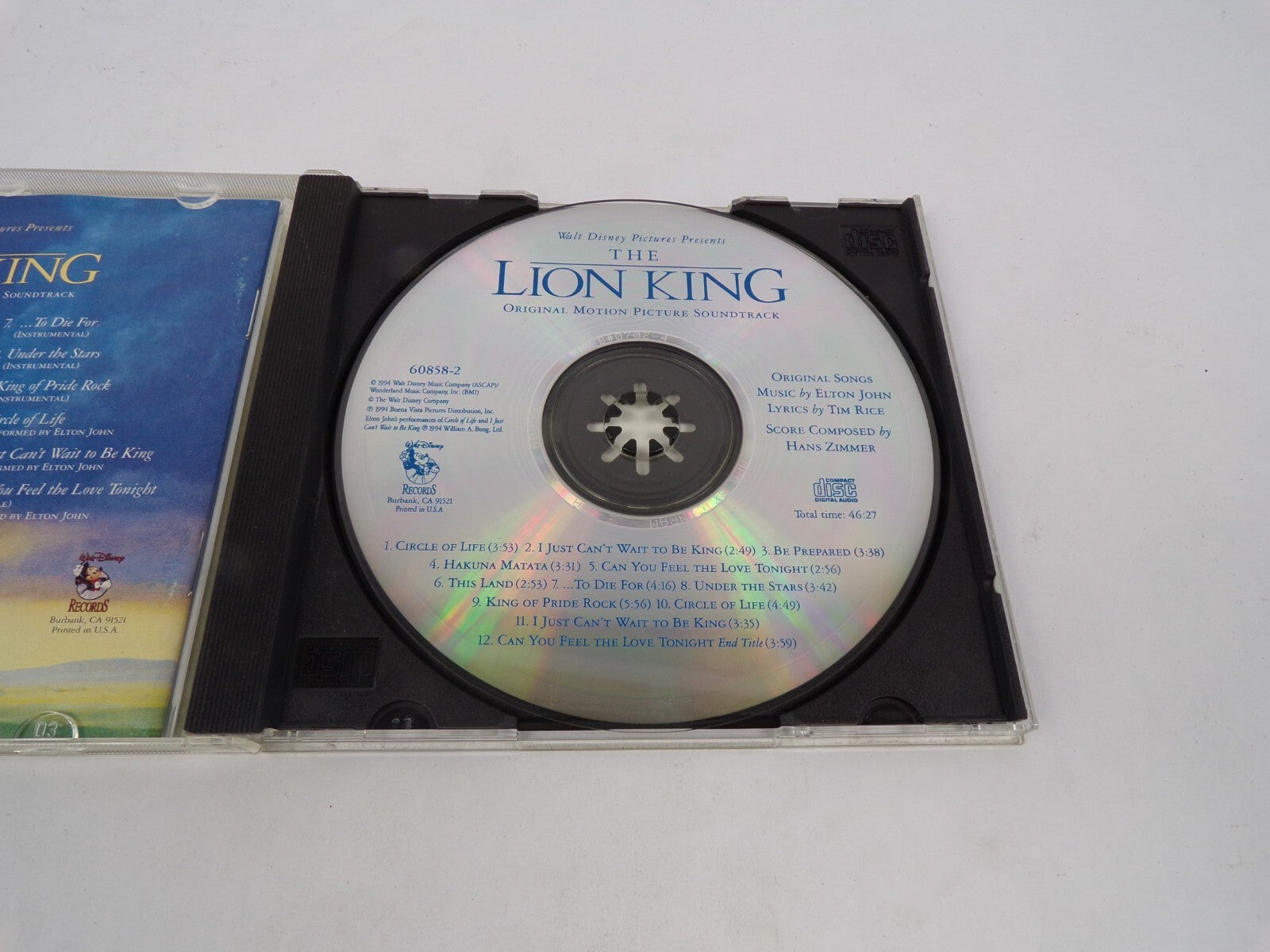 Lion King Circle Of Life I Just Cant Wait To Be King Be Prepared Circle CD#63