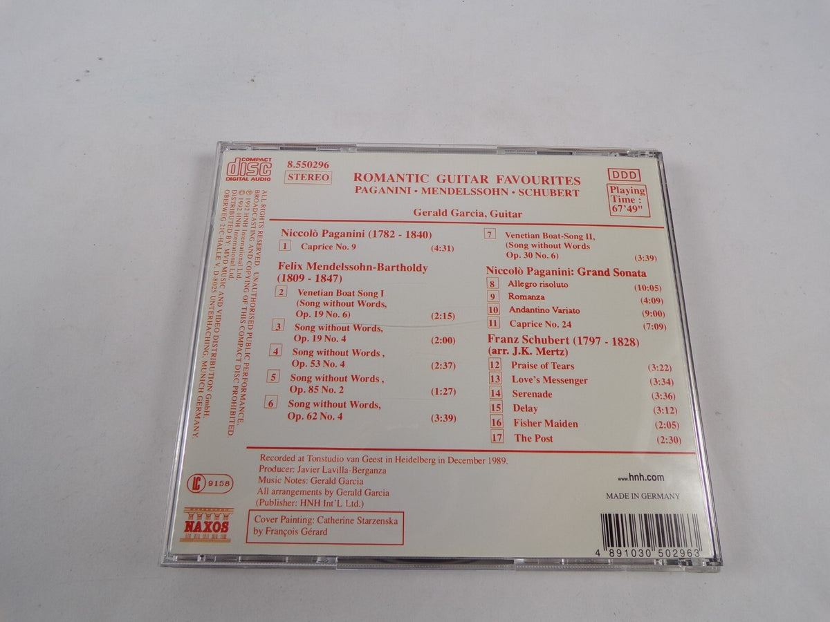 Romantic Guitar Favourites Paganini Mendelssion Schubert CD#43