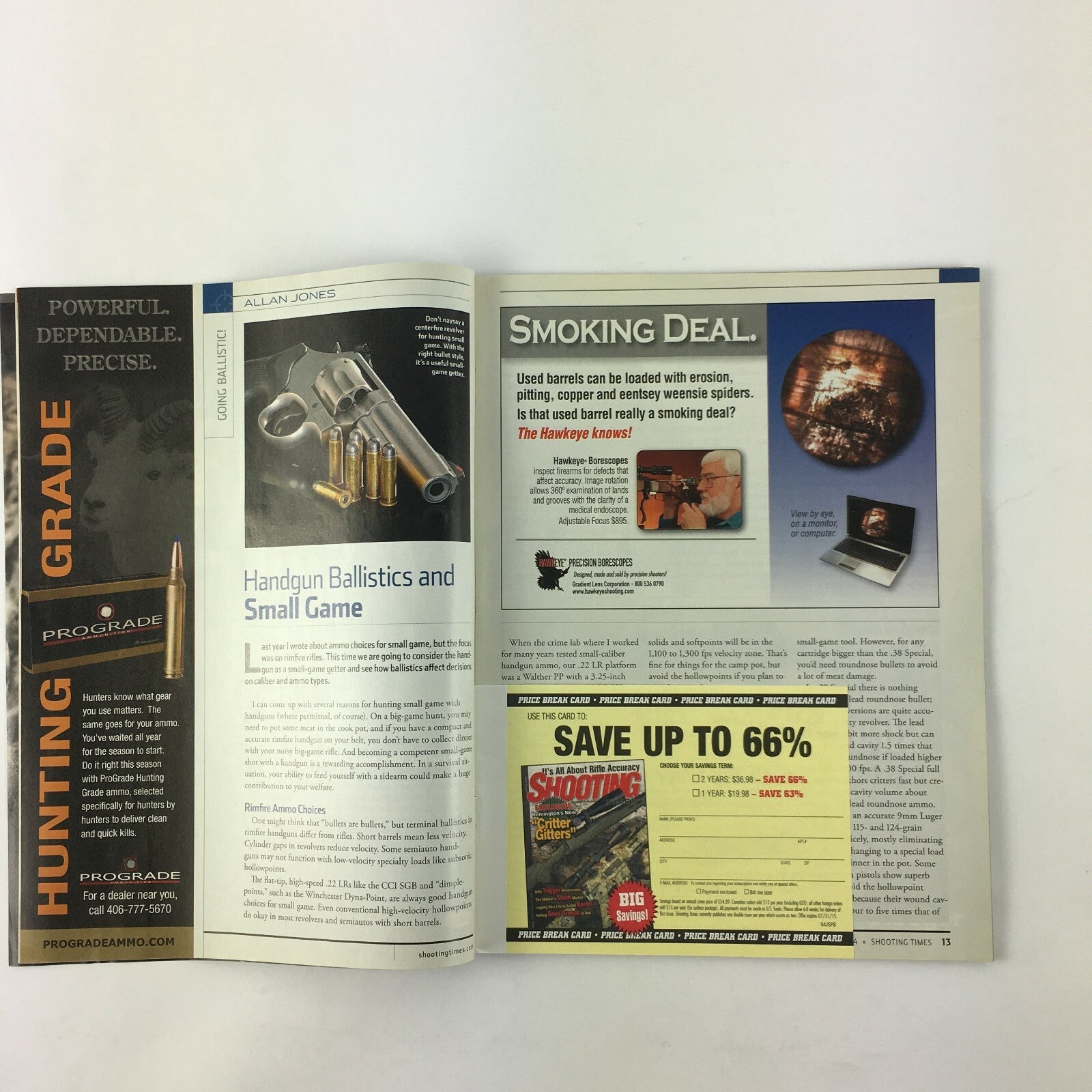 September 2014 Shooting Times Magazine Springfields Newest XDs 6.5 GrendelHunter