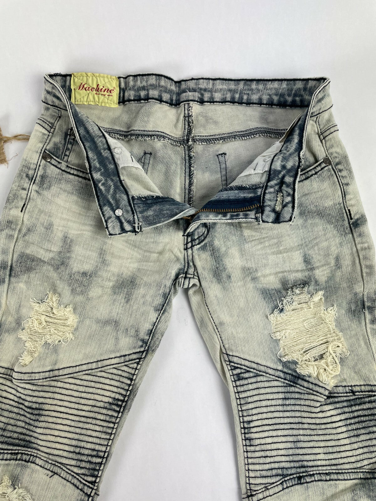 Machine Men's Denver Gray Tone Jeans Straight Leg Jeans Size W 32 L 32