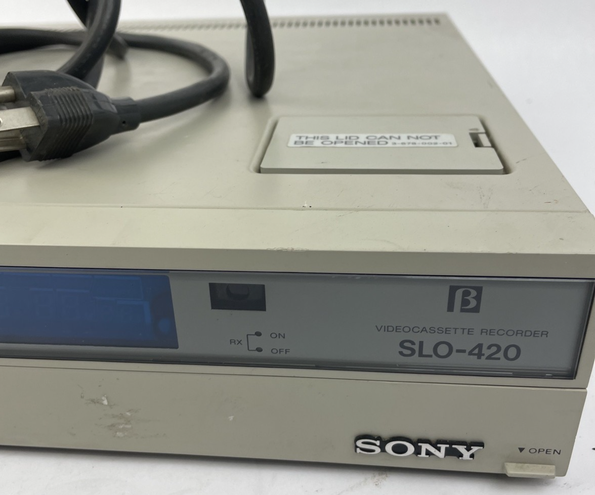 OEM Sony Betamax SLO 420 Industrial Videocassette Recorder  - UNTESTED FOR PARTS