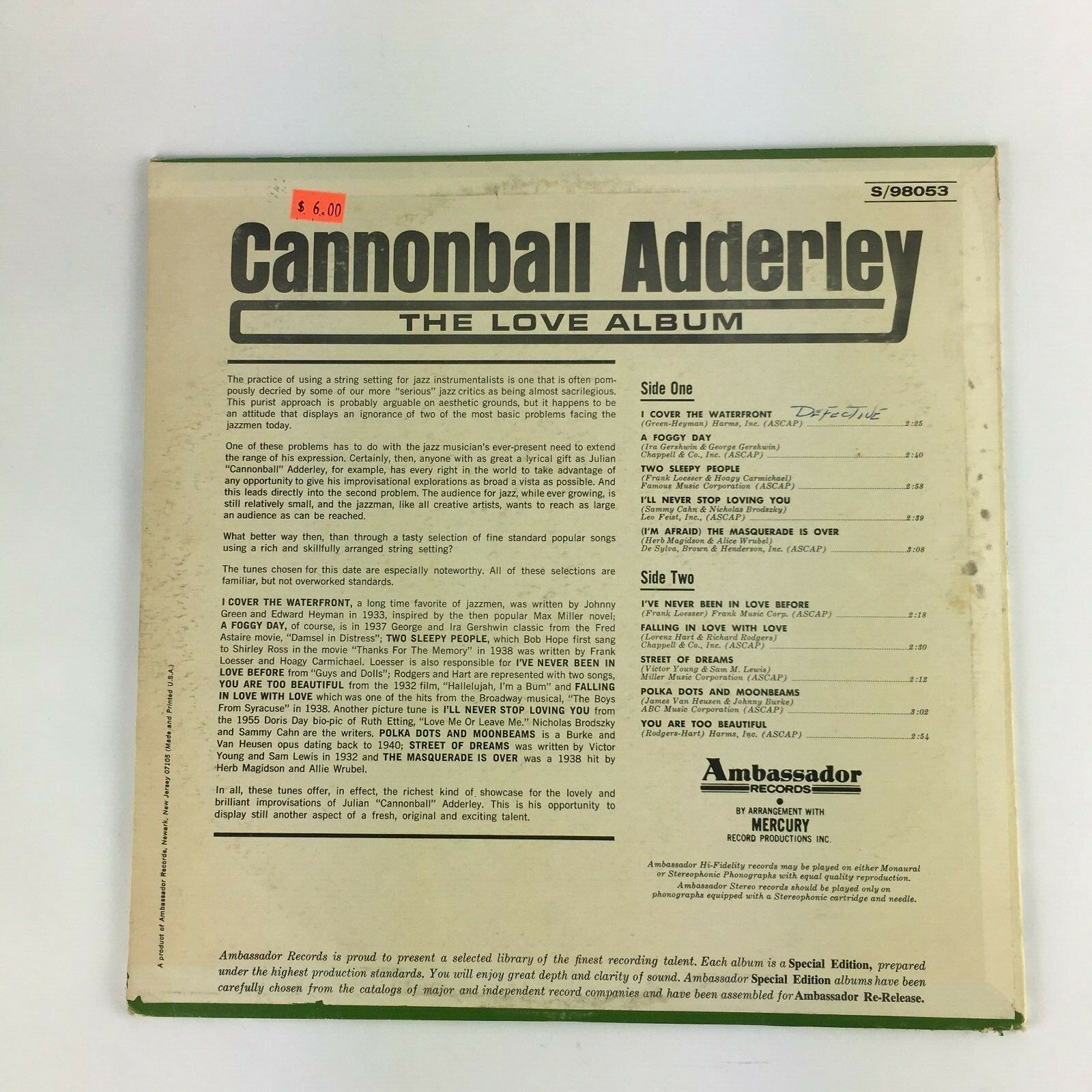 SPECIAL EDITION: CANNONBALL ADDERLEY