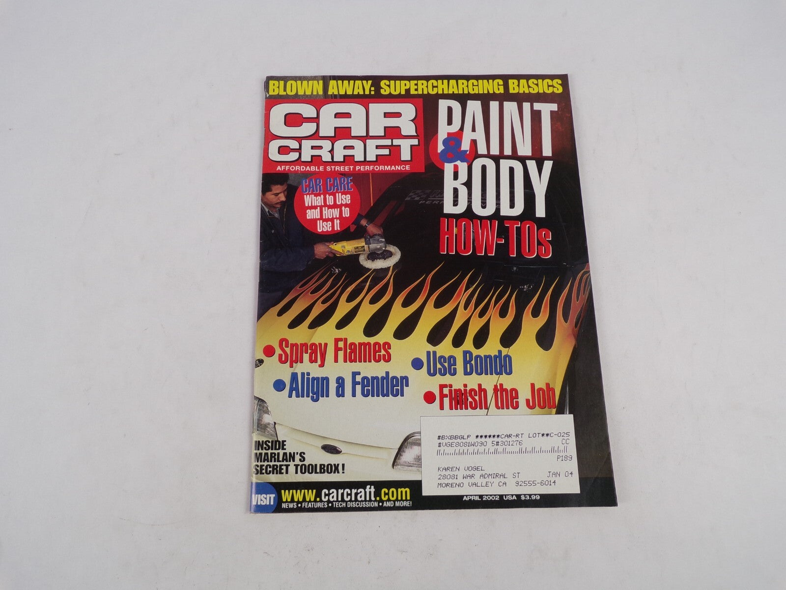 April 2002 Car Craft Paint & Body Superchanging Basics Spray Flames