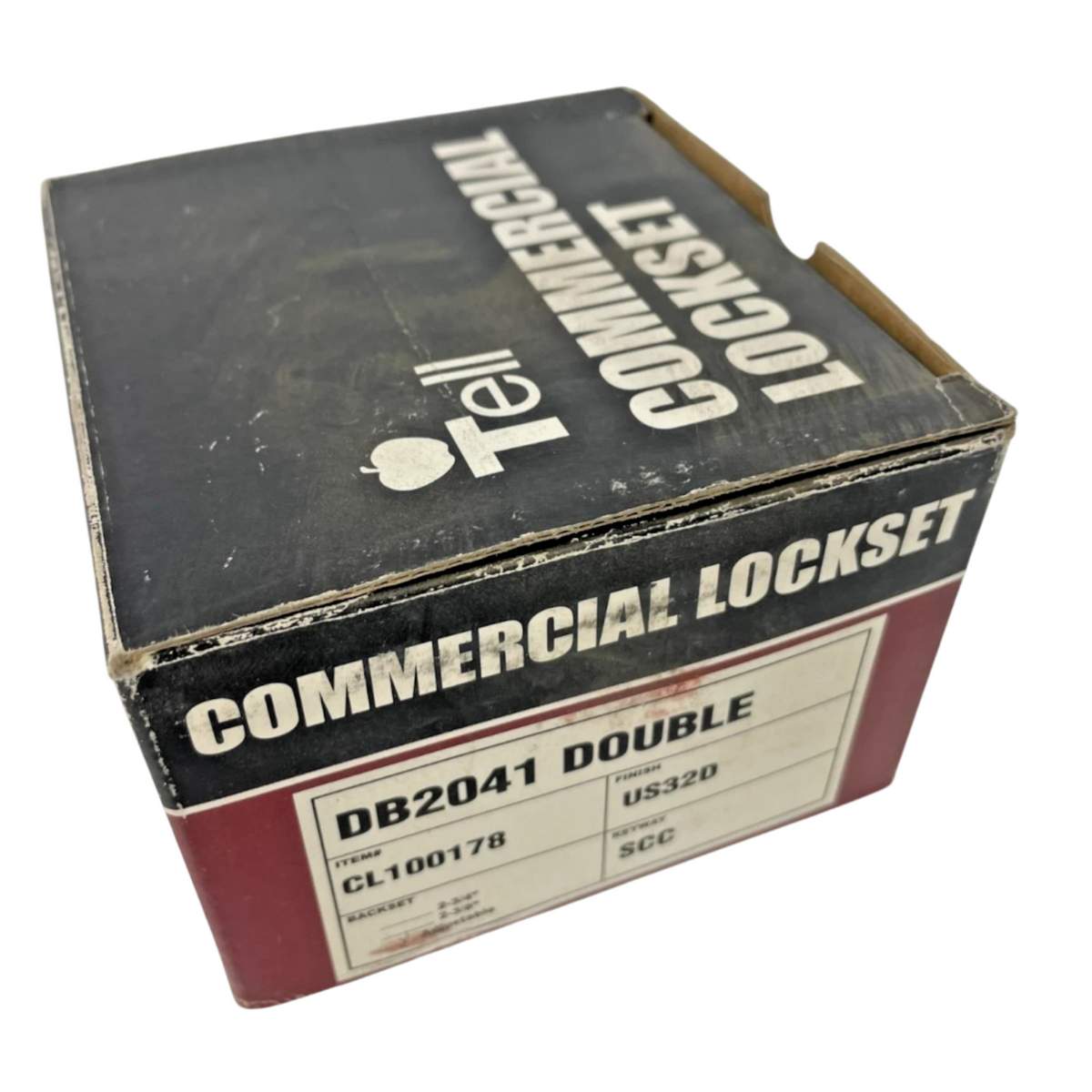Tell DB2041 Double Commercial Lockset US32D Satin SS SCC Keyway