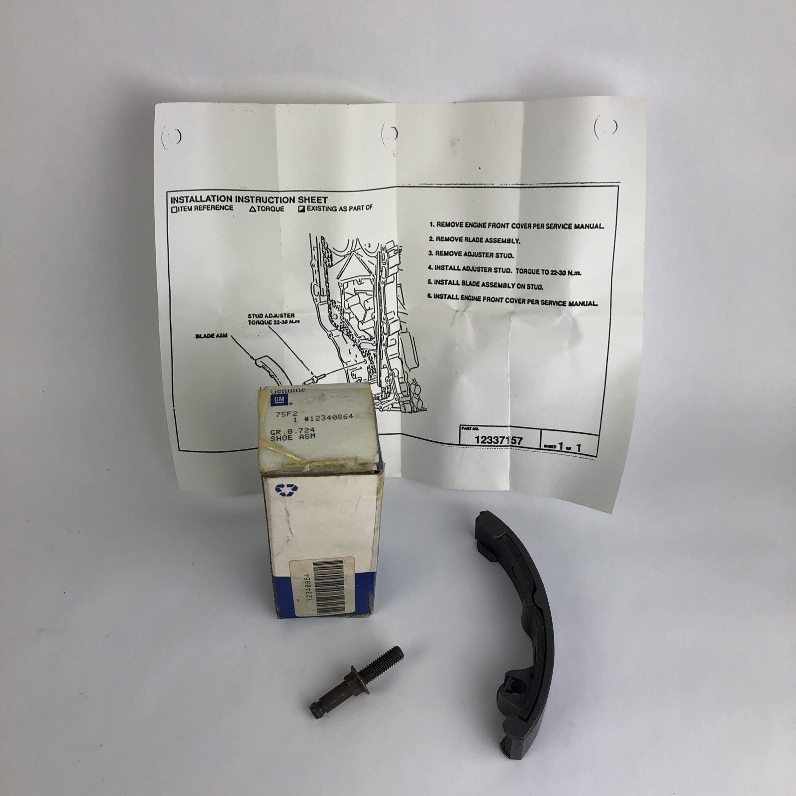 GM 12340864 engine timing chain kit with timing shoe for Buick Chevrolet Oldsmobile Pontiac 1987-1991 engines
