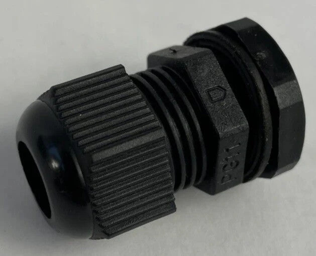 90 Pcs PG11 Black Nylon Waterproof Cable Gland 5-10mm Dia. w Lock-Nut & Gasket