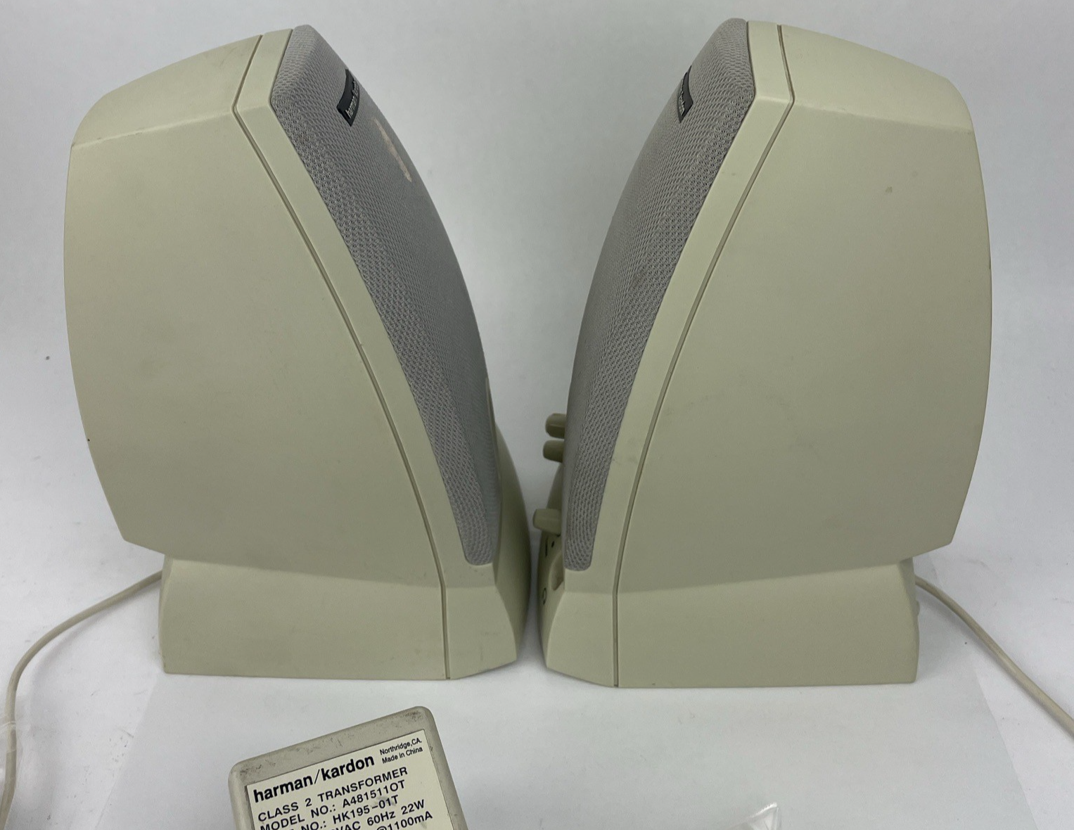 Harman Kardon Speakers HK195 Multimedia Speaker System w/Power Cord  Works Great