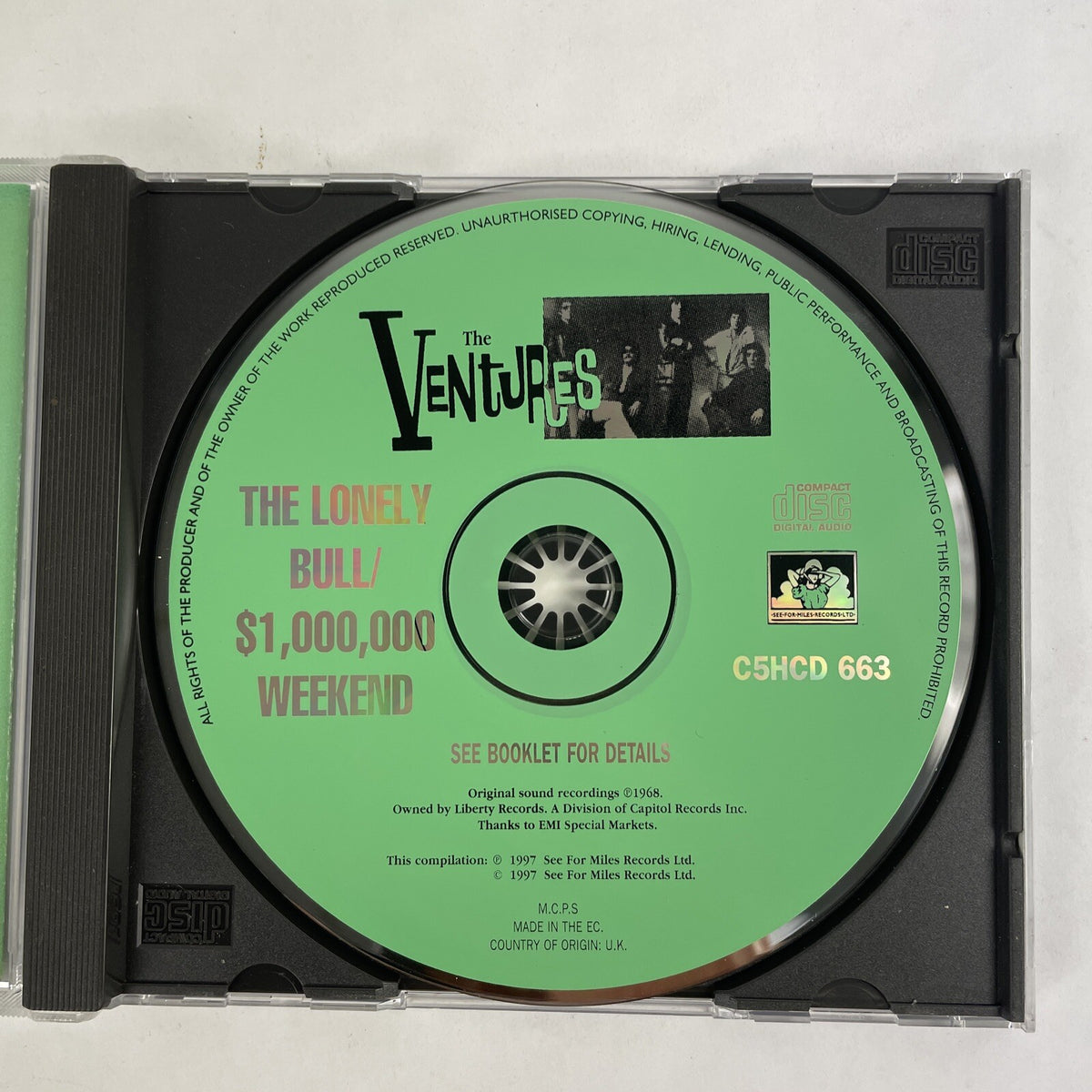 The Ventures "The Lonely Bull/$1,000,000 Weekend" CD   #20