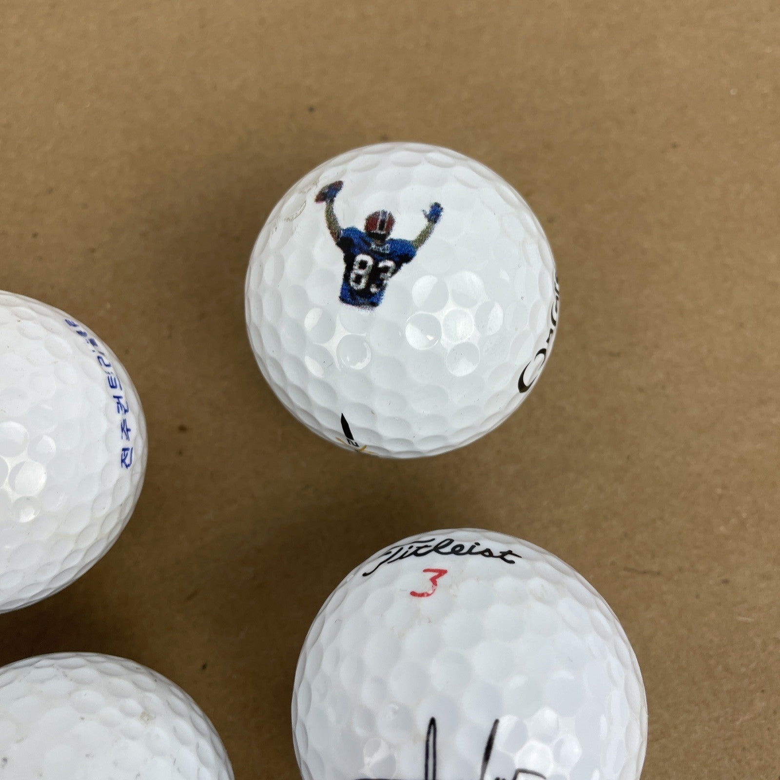 20 x Logo Golf Ball Lot Panda Bull Cali Bear Schwetty Balls FOO KING LONG Booze
