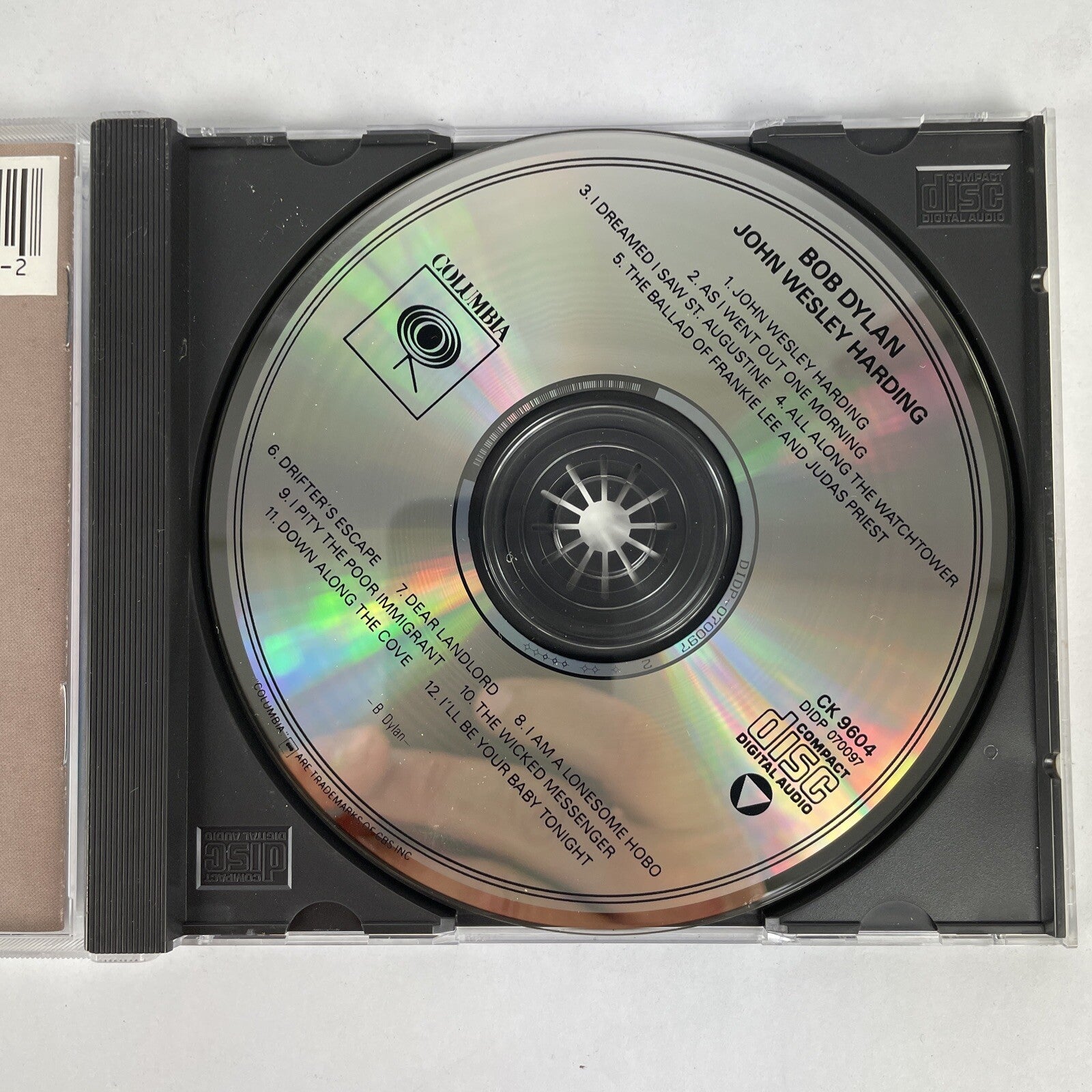Bob Dylan - John Wesley Harding CD (1987)   #23