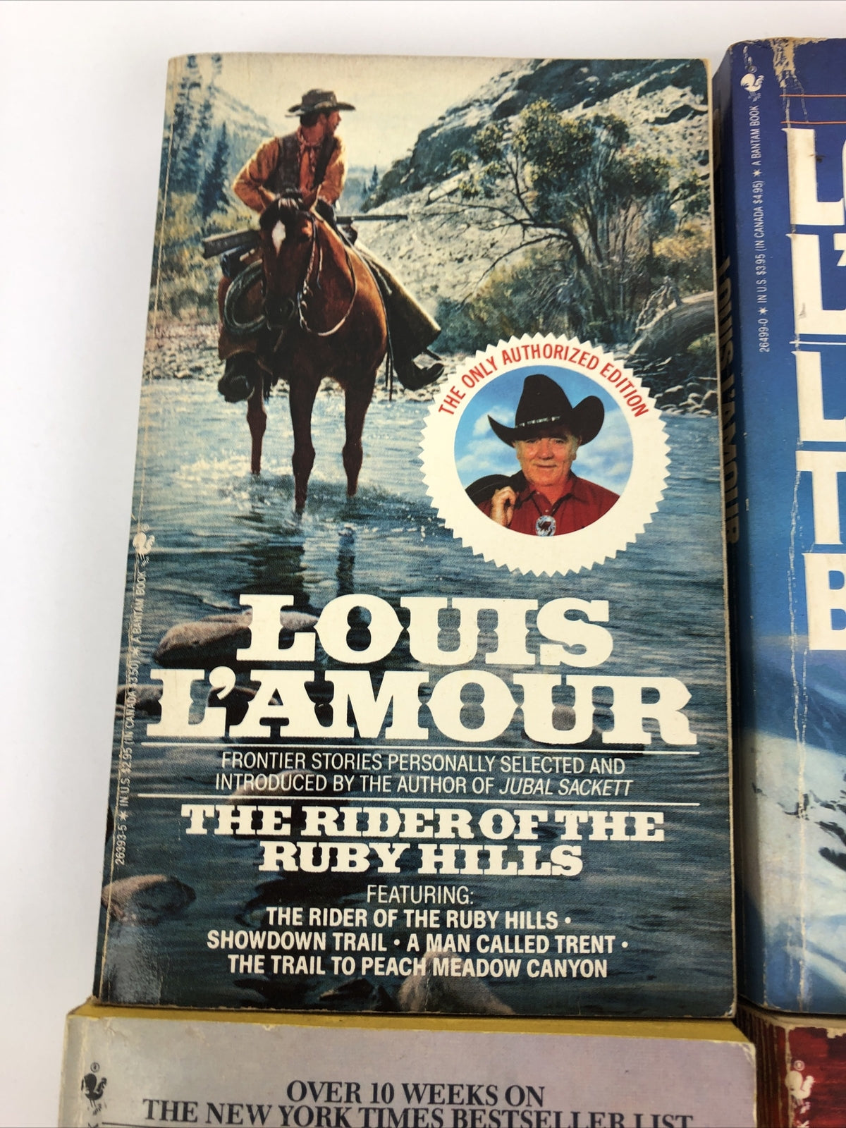 VINTAGE LOT OF 4 LOUIS L'AMOUR WESTERN PAPERBACK BOOKS - Last of the Breed +++