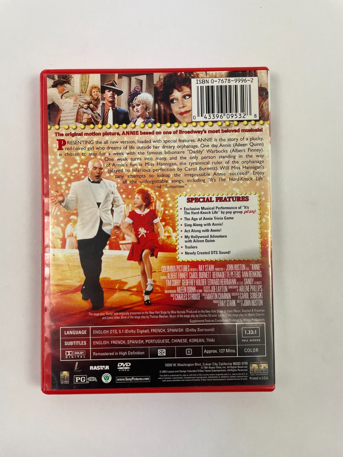 Annie Special Anniversary Edition Exclusive Musical Performance Of "It'DVD Movie