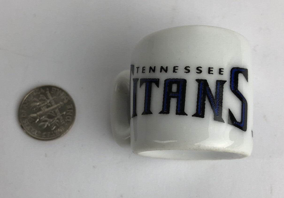 Vintage NFL Mini Coffee Cup Mug Tennessee Titans 1.25" Collectible Miniature