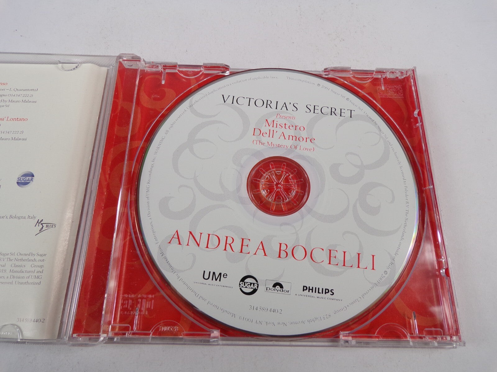 Victorias Secret Presents Mistero Dell Amore Andrea Bocelli Romanza CD#25