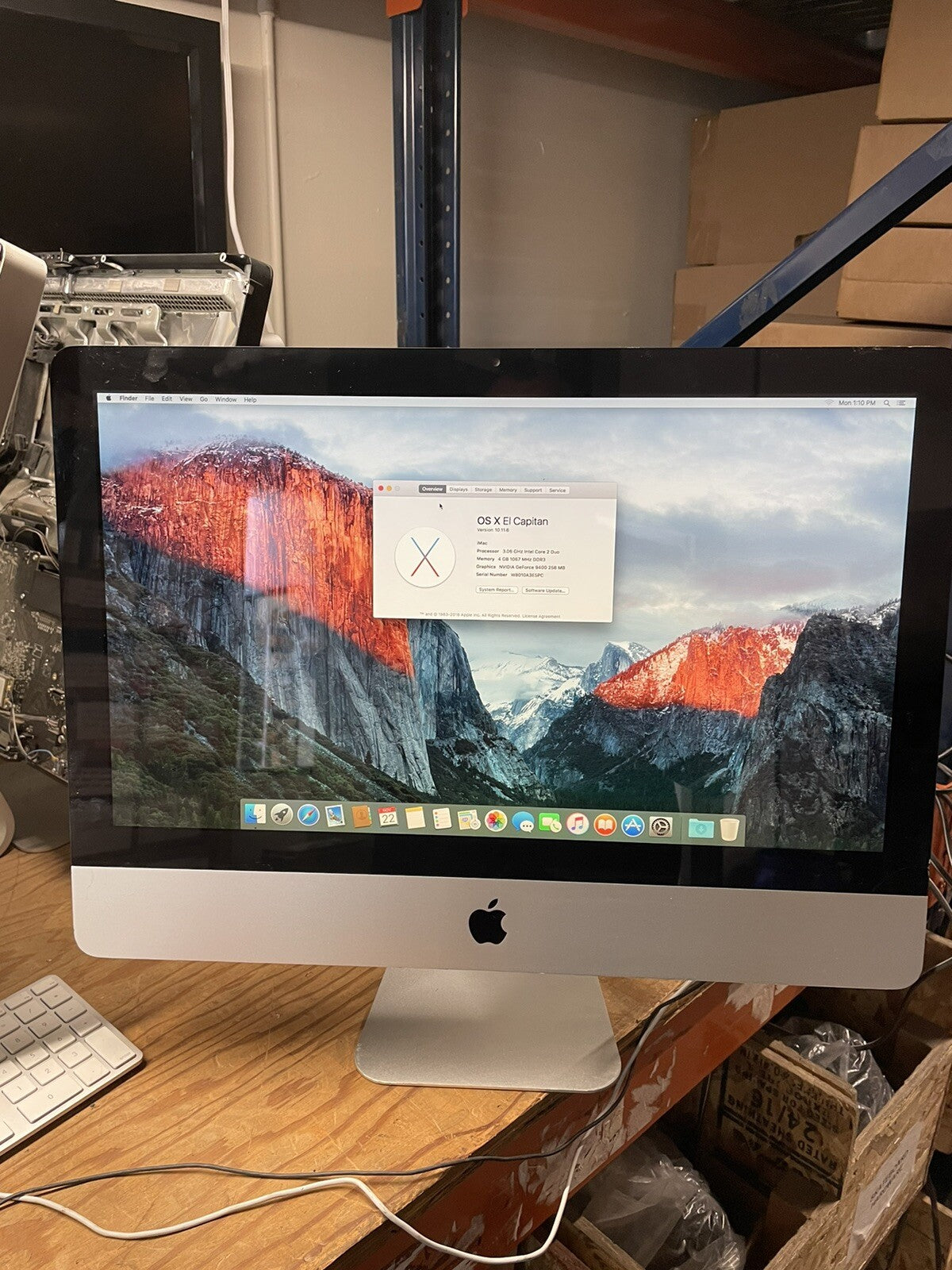 Apple iMac 21.5" Desktop Intel Core i3 3.06GHz 4GB RAM 500GB HDD A1311