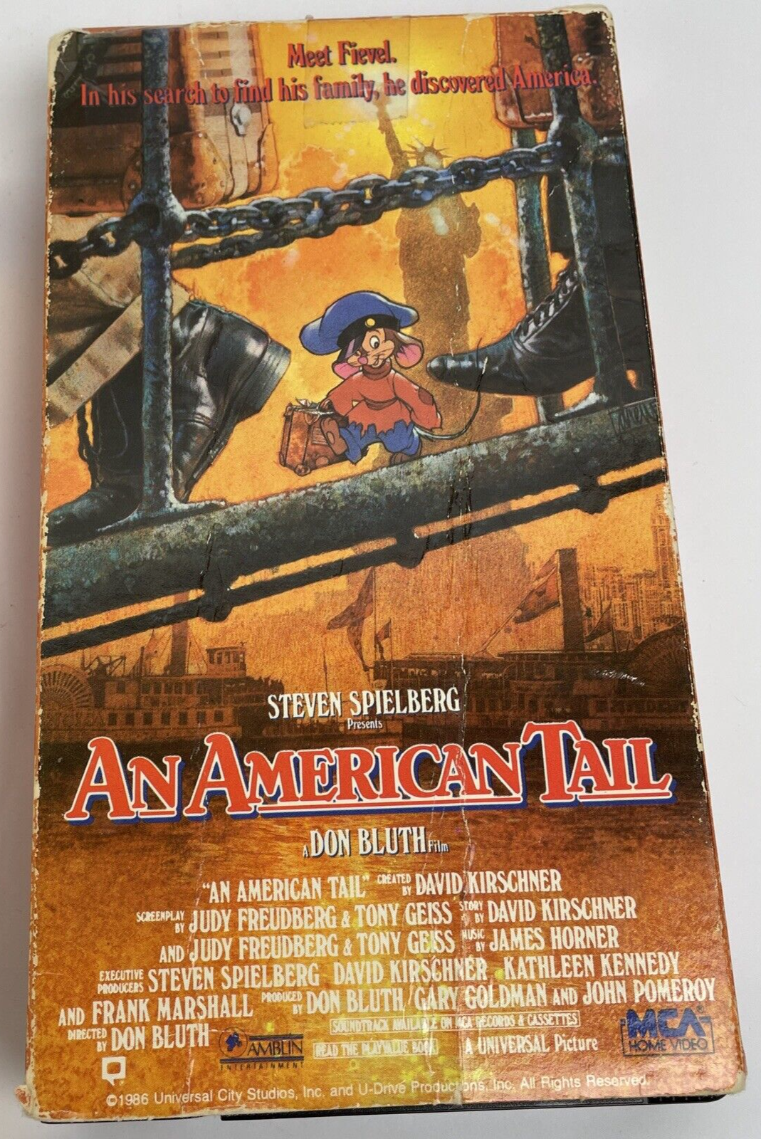 3 x VHS An American Tail, An American Tail Fievel Goes West & The Secret of NIMH