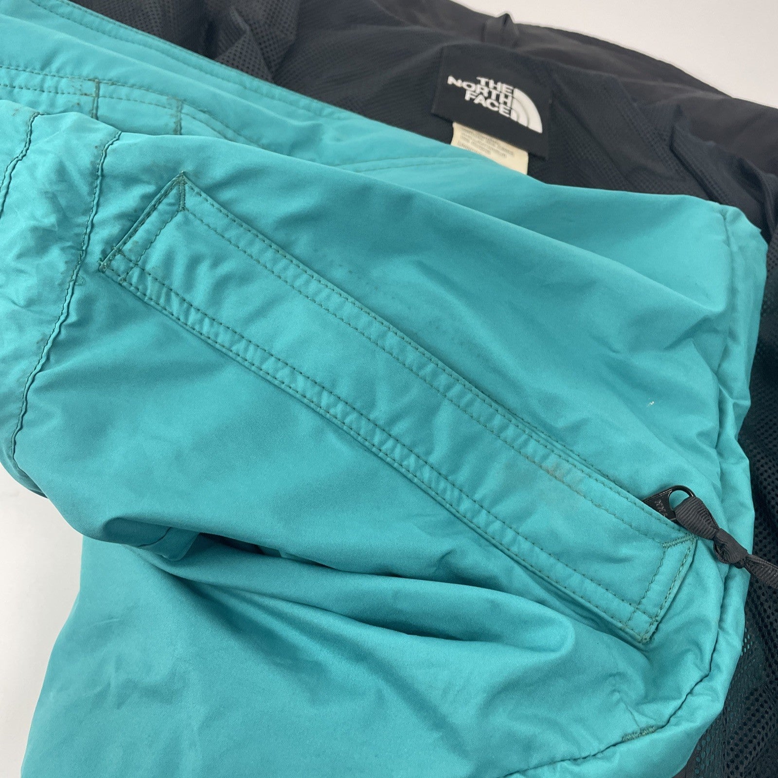 The North Face Hooded Rain Ski Jacket Outer Shell Size Women’s S / P Teal Green