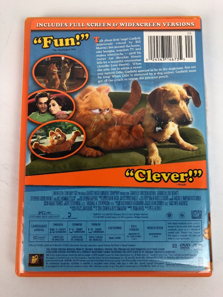 (DVD, 2009) Garfield the Movie  Includes full screen and widescreen version’s