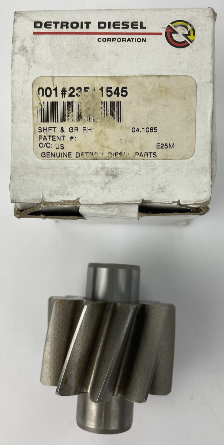 Detroit Diesel 23511545 shaft and gear RH OEM USA made heavy duty engine part