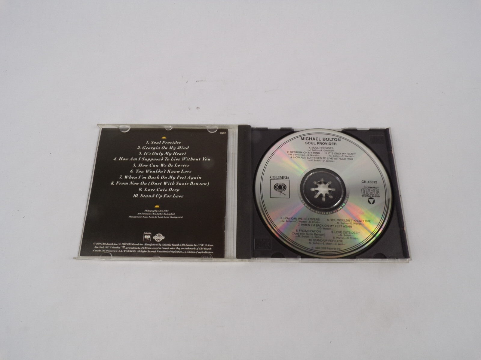 Michael Bolton Soul Provider Georgia On My Mind Its Only My Heart How Can CD#67