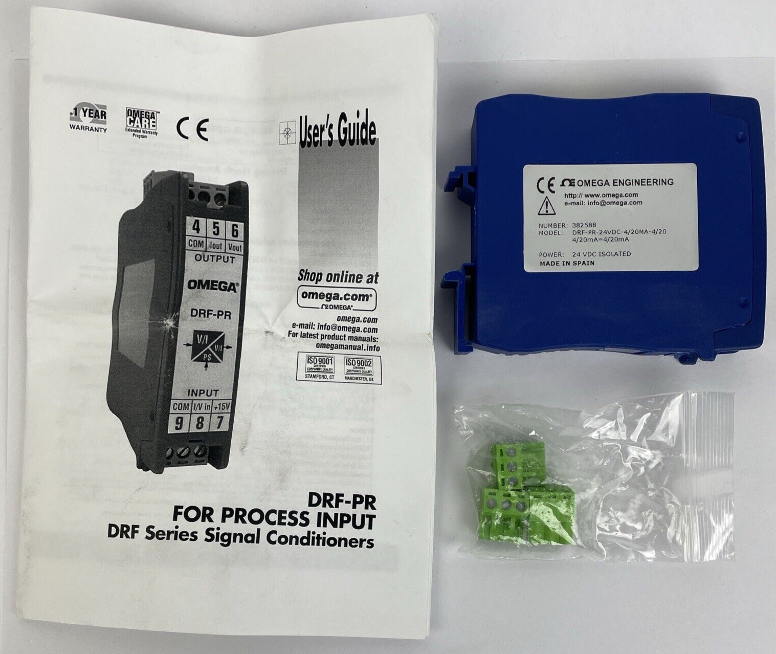 OMEGA Engineering DRF-PR-24VDC-4/20MA-4/20-420mA=4/20mA 24 VDC ISOLATED - NEW