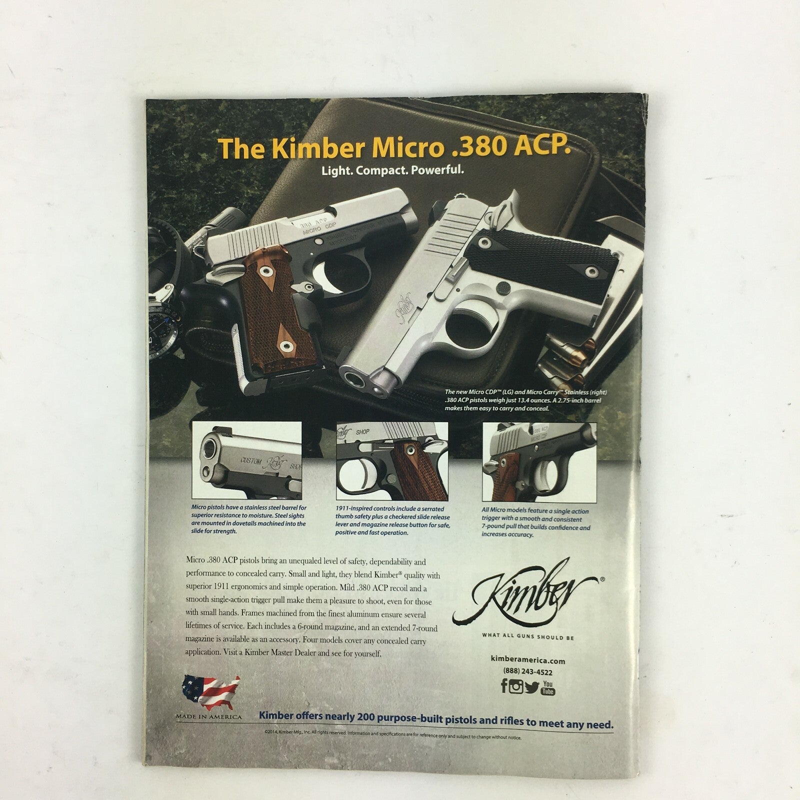 March 2015 Guns & Ammo Magazine Italian 828U Ruger Redhawk .300 Blackout