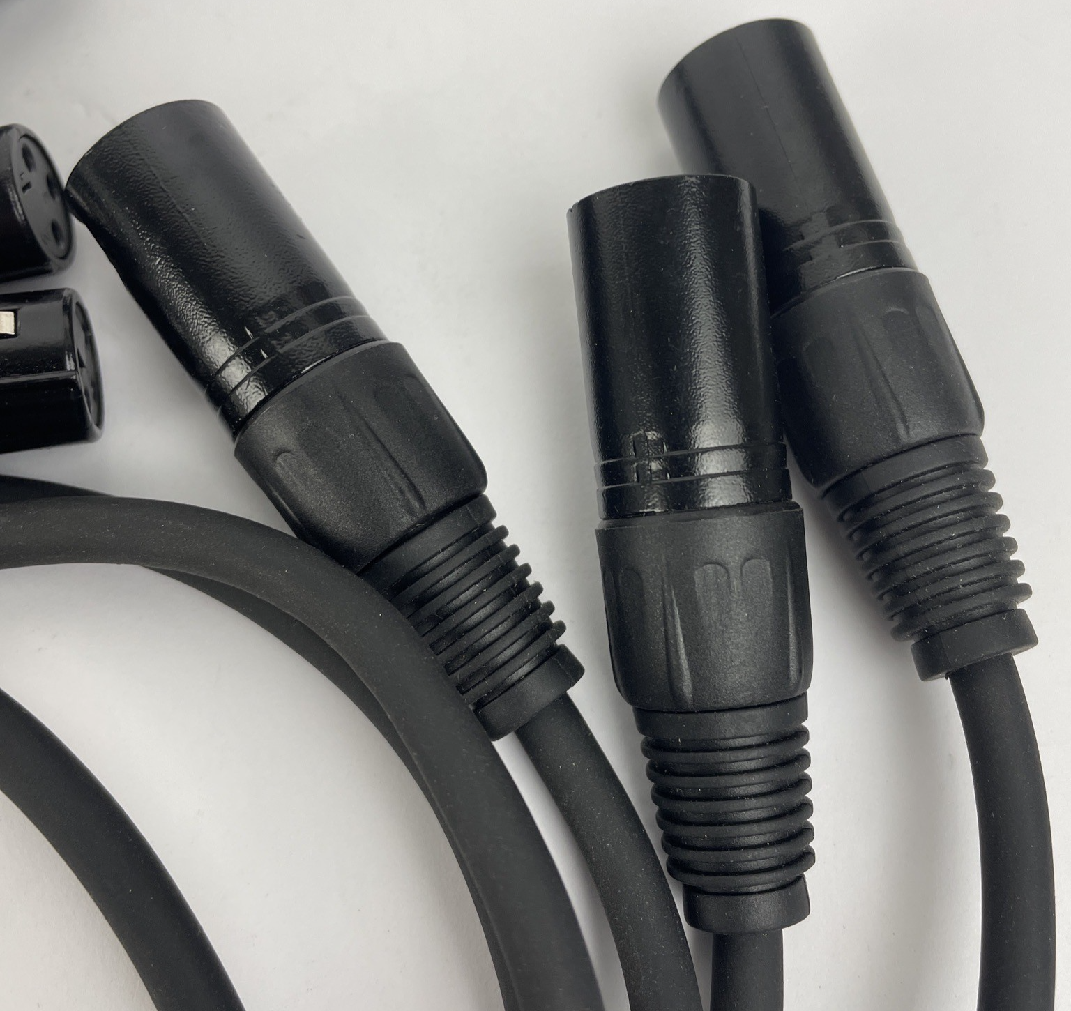 3 x XLR Male to Female Microphone Cable Balanced 3 Pin Connector Cord 41"