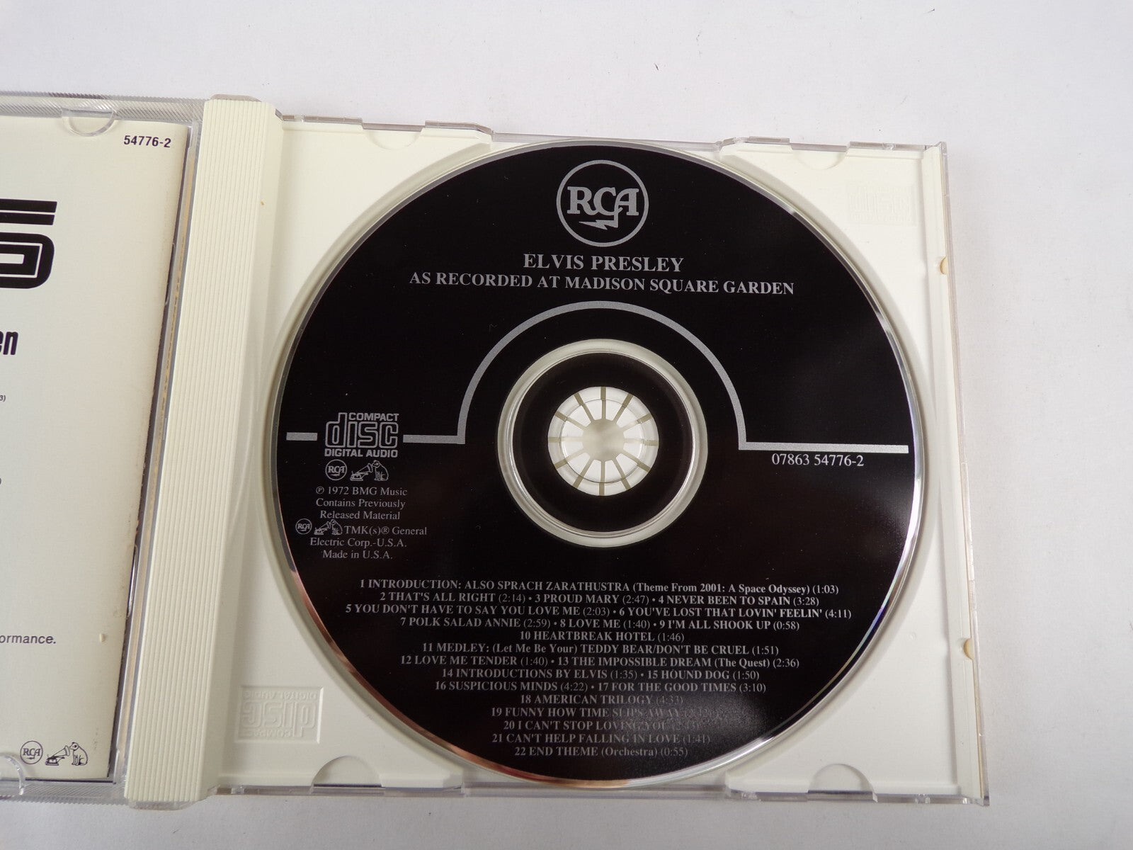 Elvis As Recorded At Masidon Square Garden That's All Right Proud Mary CD#59