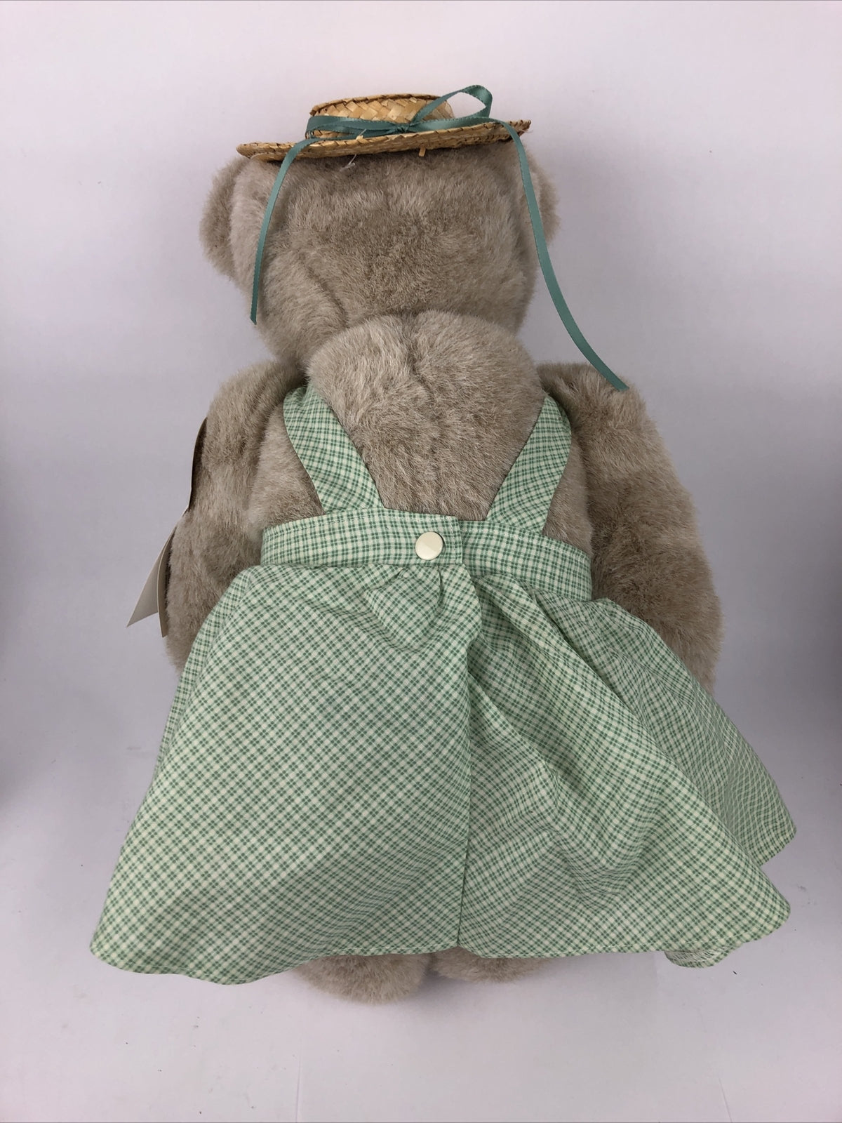 NOS THE VERMONT TEDDY BEAR COMPANY 21" Fully Dressed Jointed Limbs Straw Hat