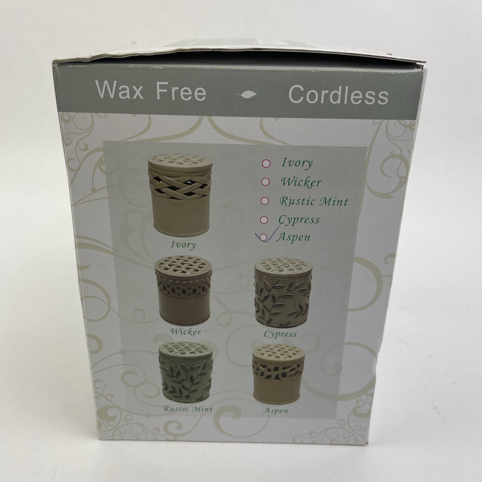 AMBROSIA SCENTS Sachet (Cinnamon Spice) Module HOLDER Aspen Design Cordless NEW