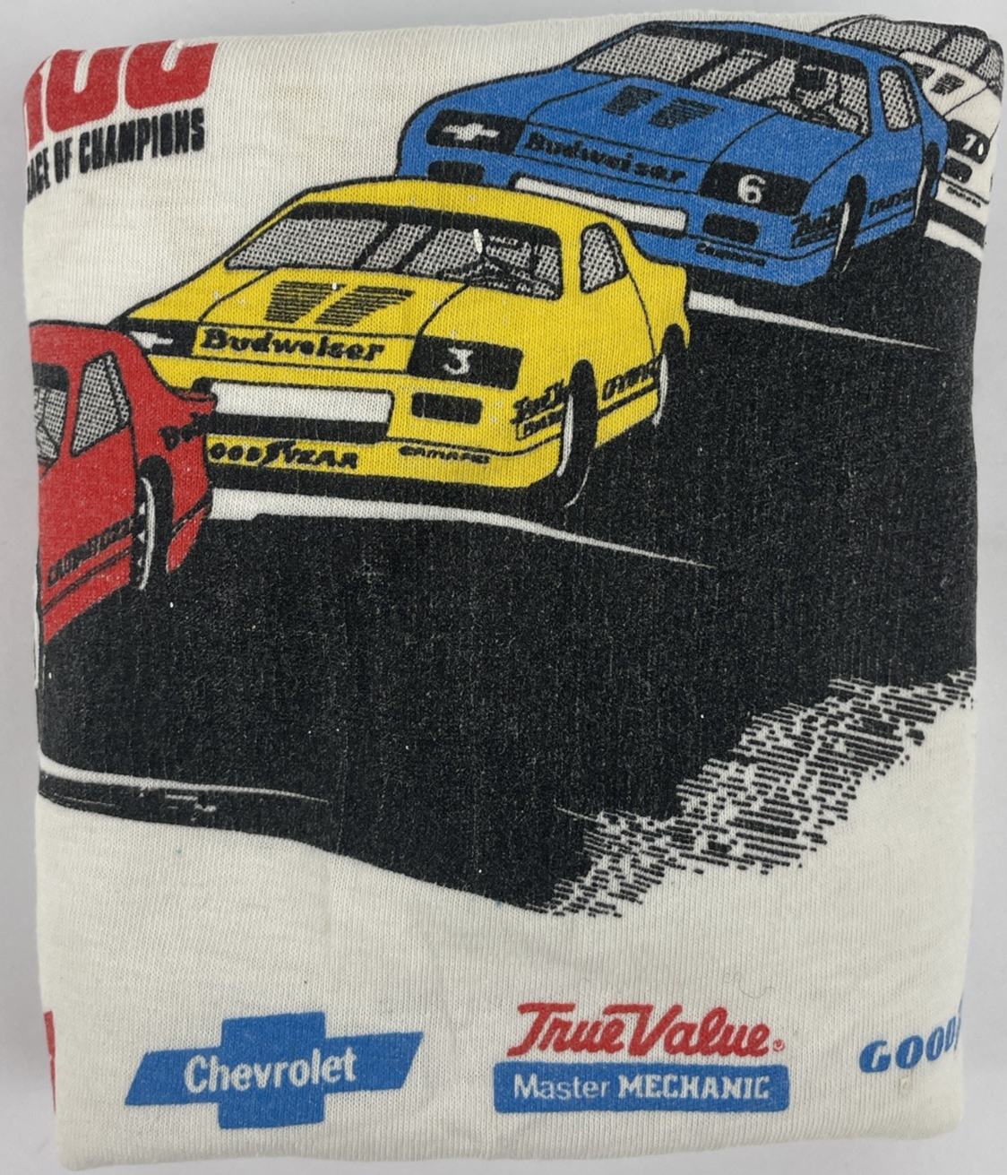 Vintage 1988 IROC N Roll Chevrolet Camaro Racing T-Shirt White Size Small Bud