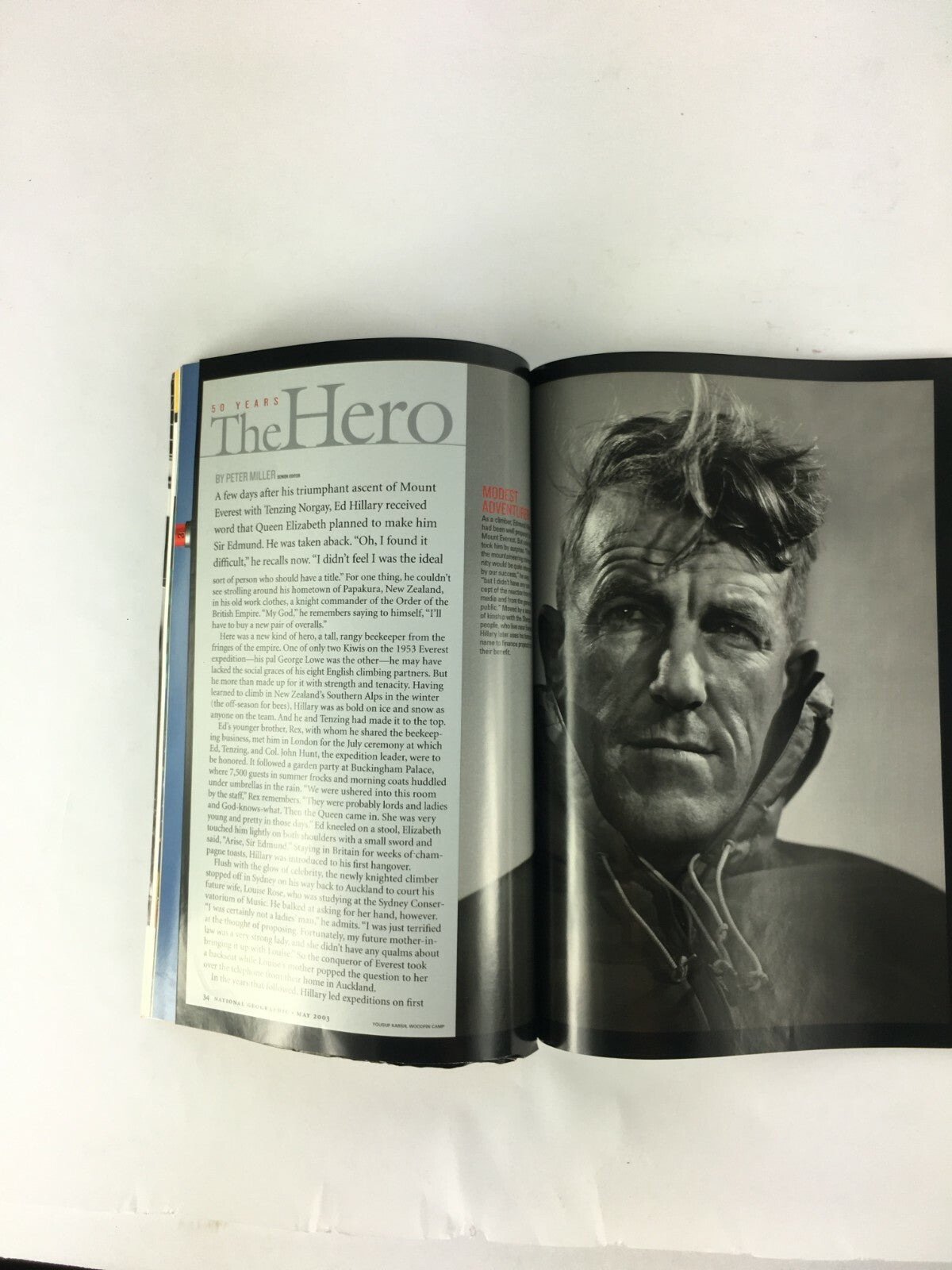 May 2003 NationalGeographic Magazine Life and Death on Everest Sir EdmundHillary