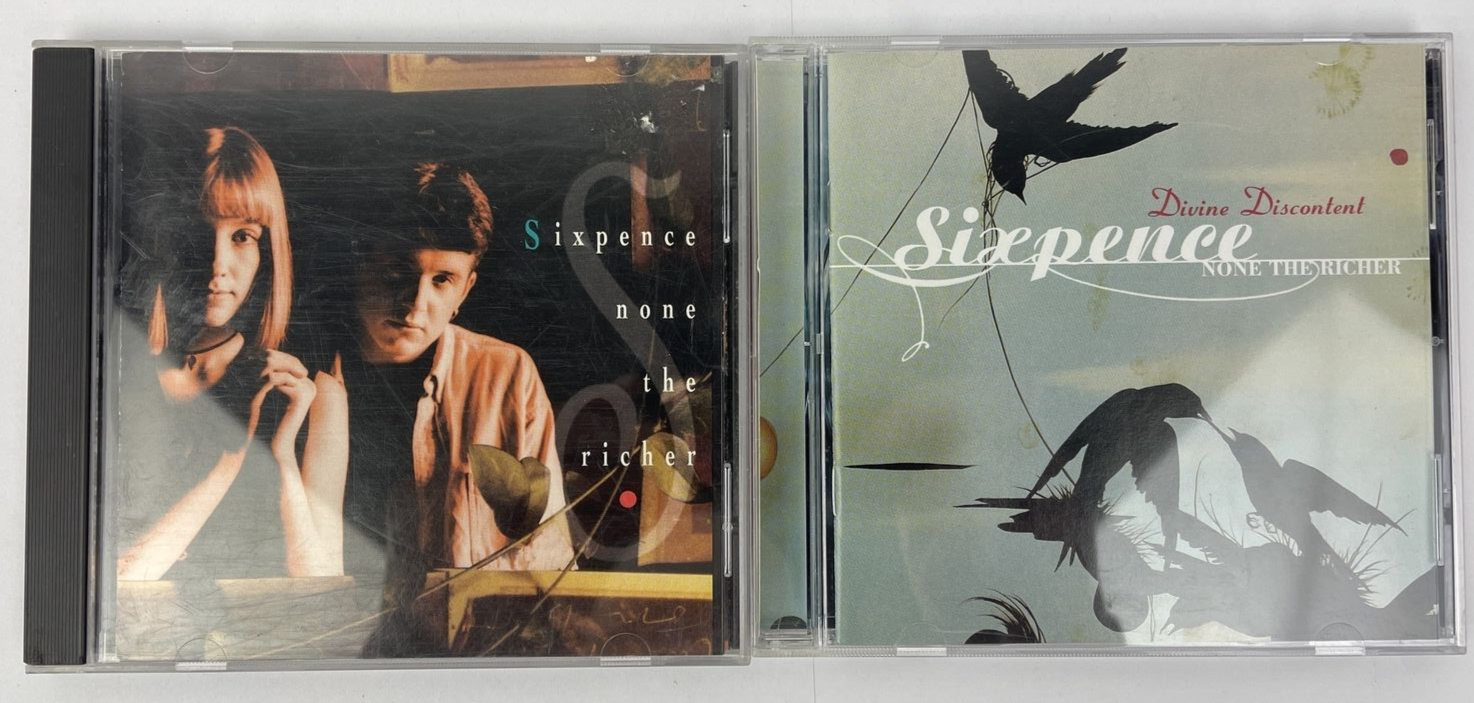 2 x SIXPENCE NONE THE RICHER CD - Devine Discontent + Fatherless and the Widow S