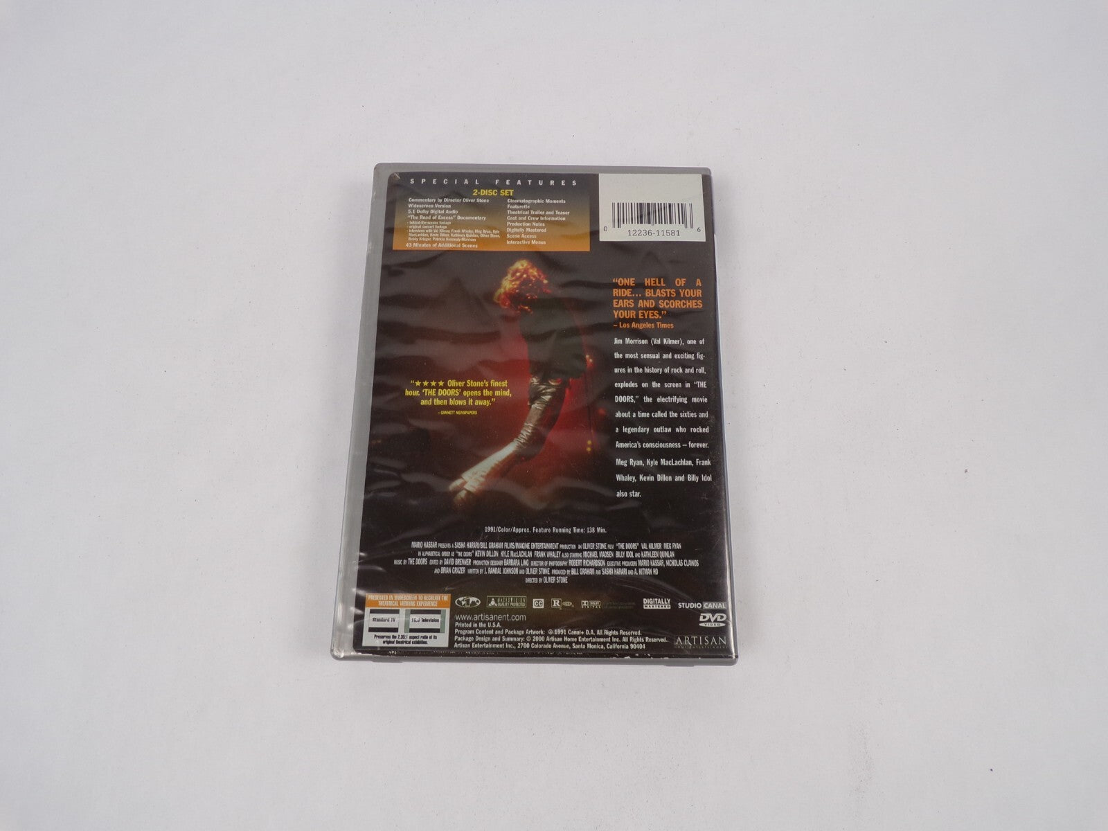 The Doors An Oliver Stone Film Casting Val Kilmer Meg Ryan DVD Movies