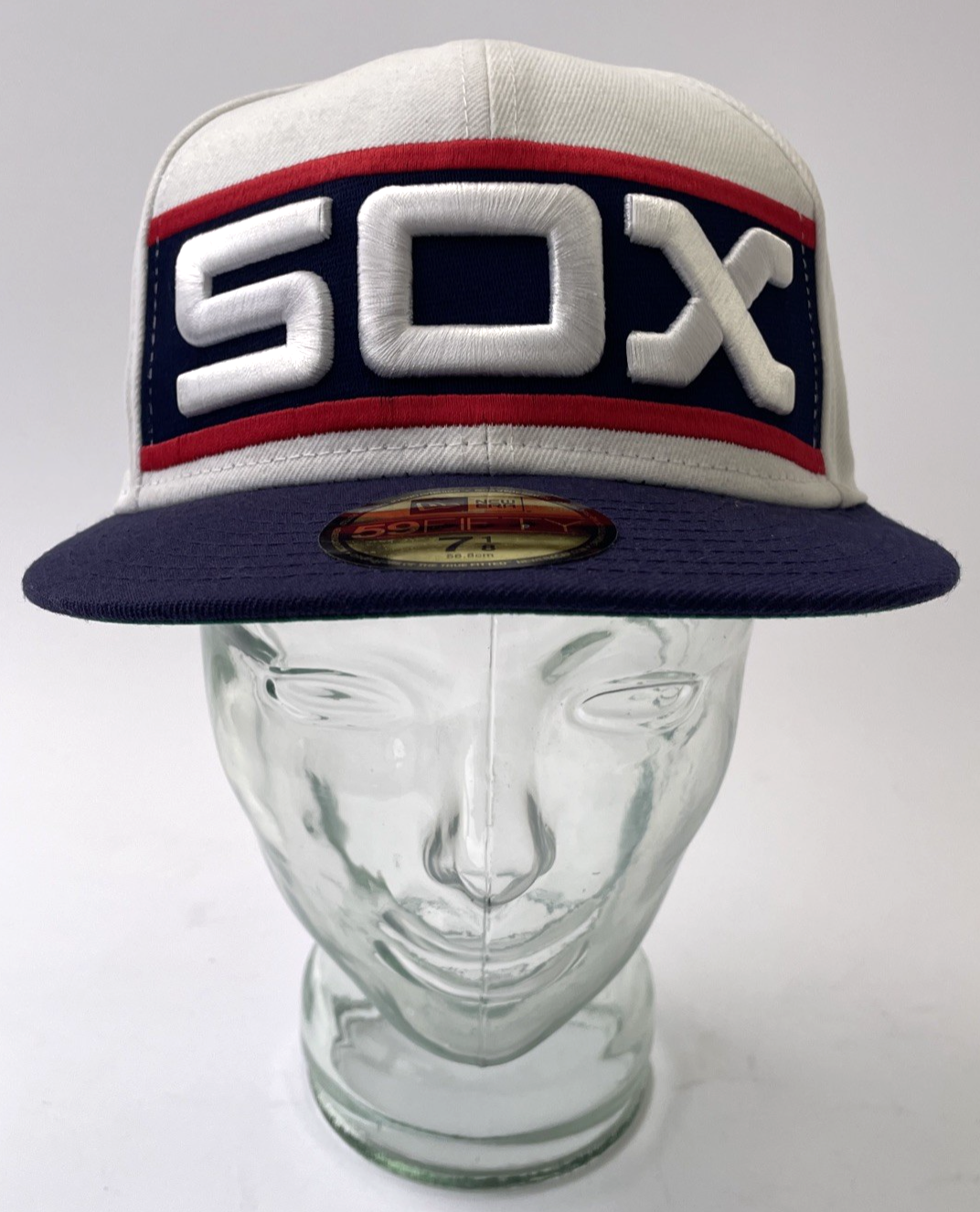 Chicago White Sox  White/Red  New Era 59FIFTY Team 100% authentic 7 1/8 sale Hat