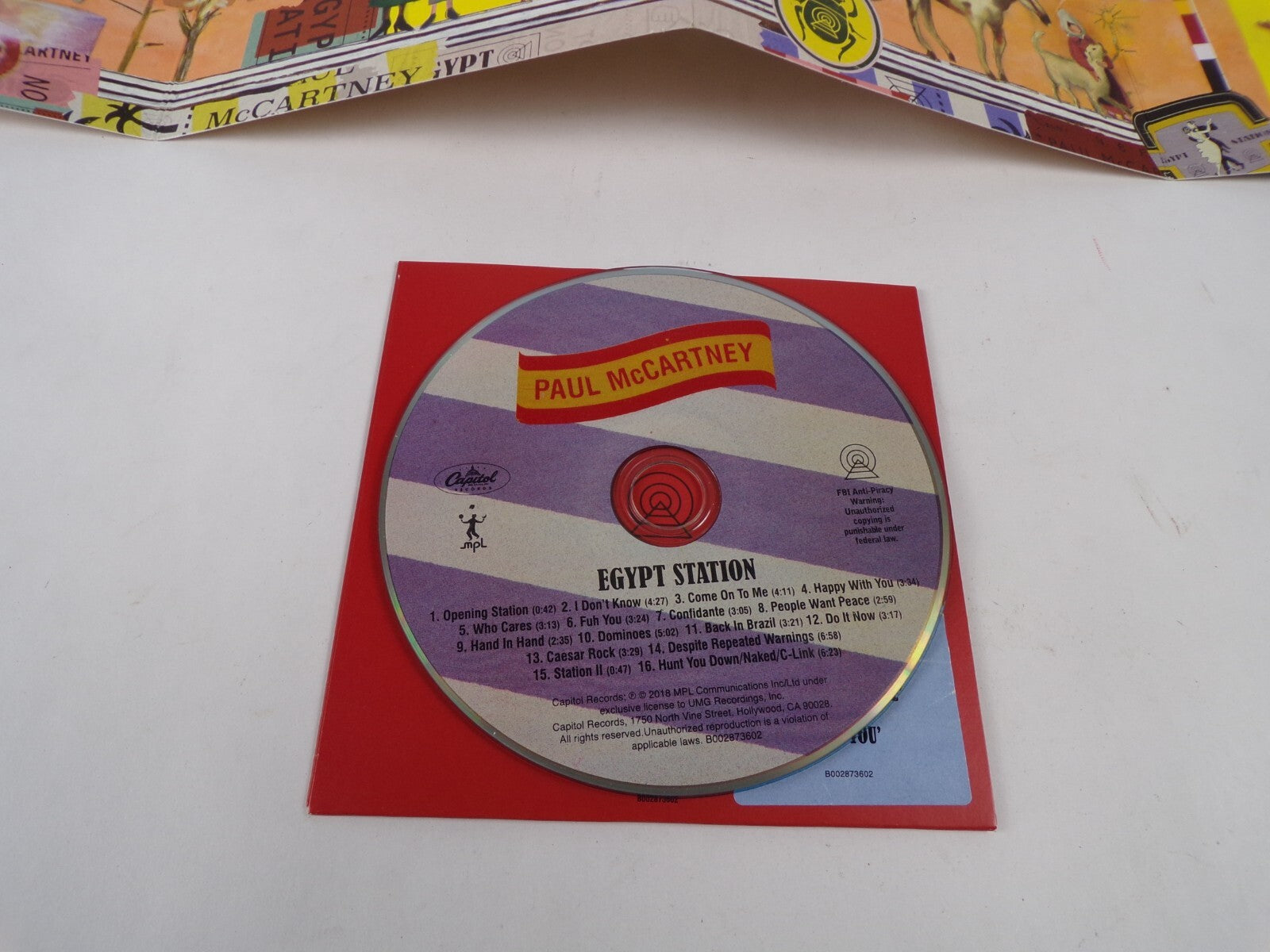 Egypt Station Paul Mc Cartney  Opening Station Come On To Me Who Cares  CD#13